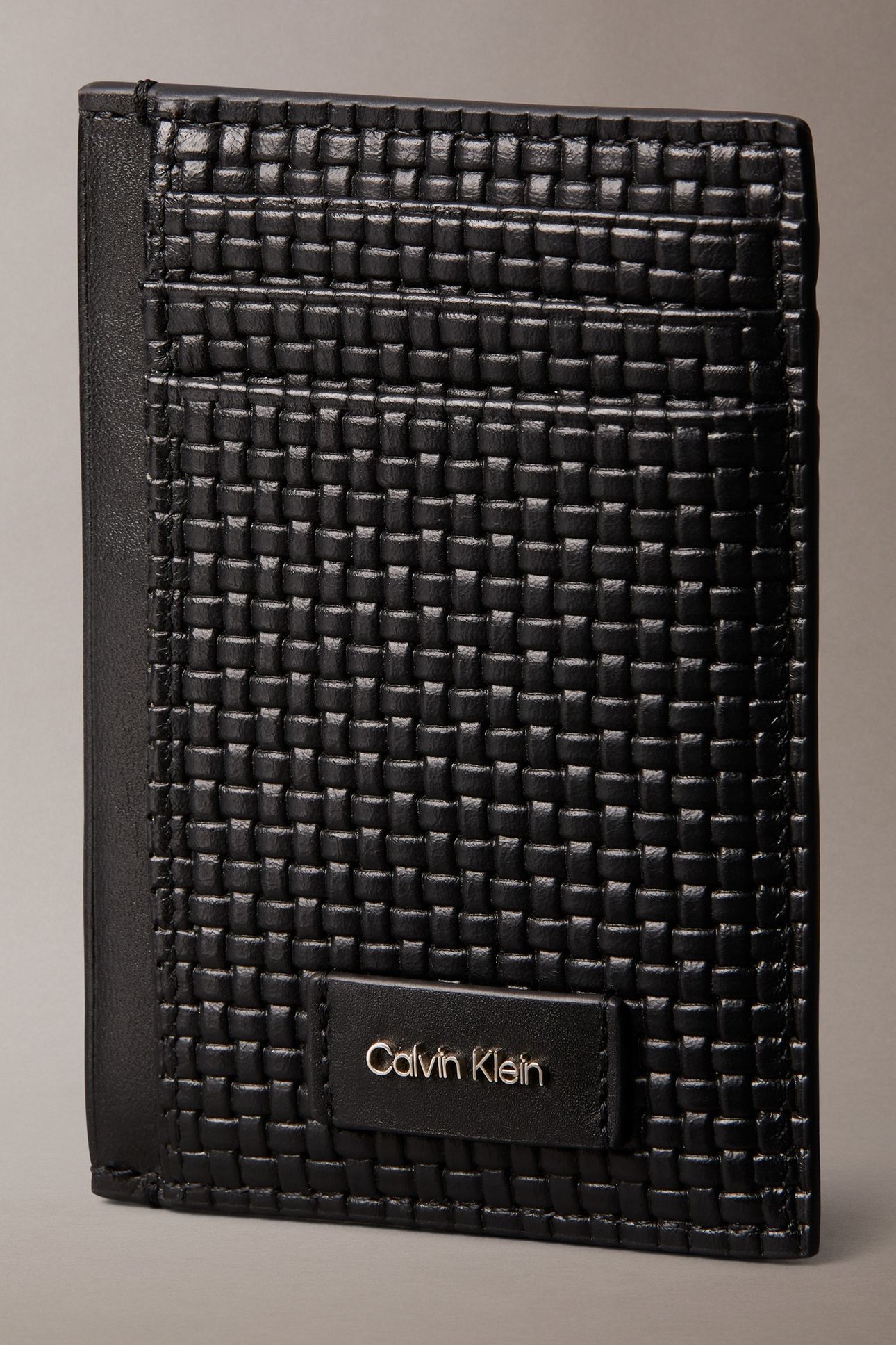 EMBOSSED WOVEN N/S CARDHOLDER BLACK 4
