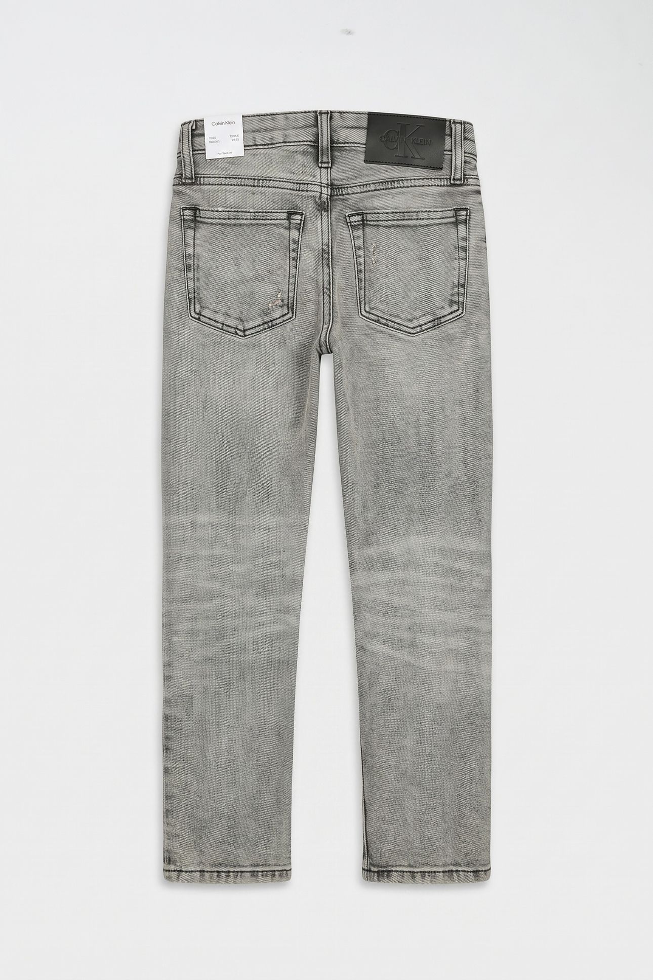 BOYS REGULAR STRAIGHT JEAN STONE GREY WASH 3