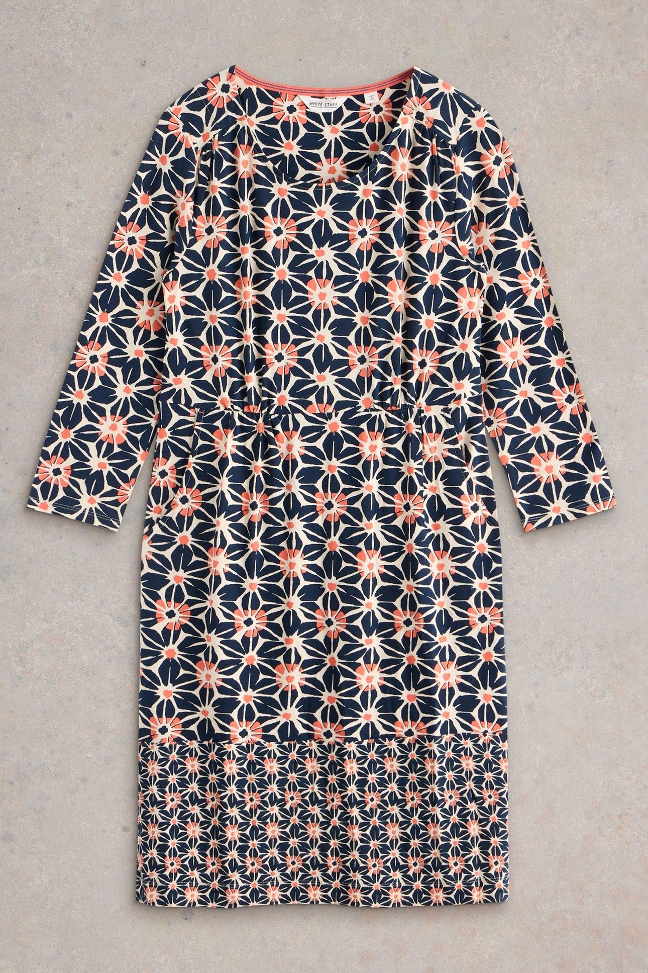 TALLIE JERSEY DRESS NAVY PRINT 5