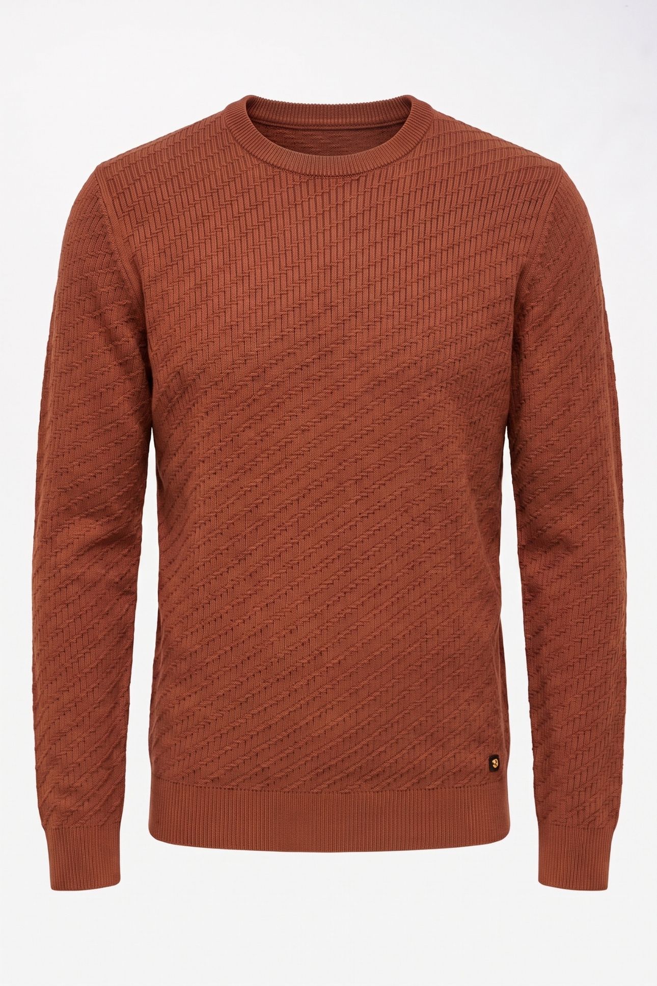 PULLOVER CREWNECK JACQUARD SOLID TERRA 3
