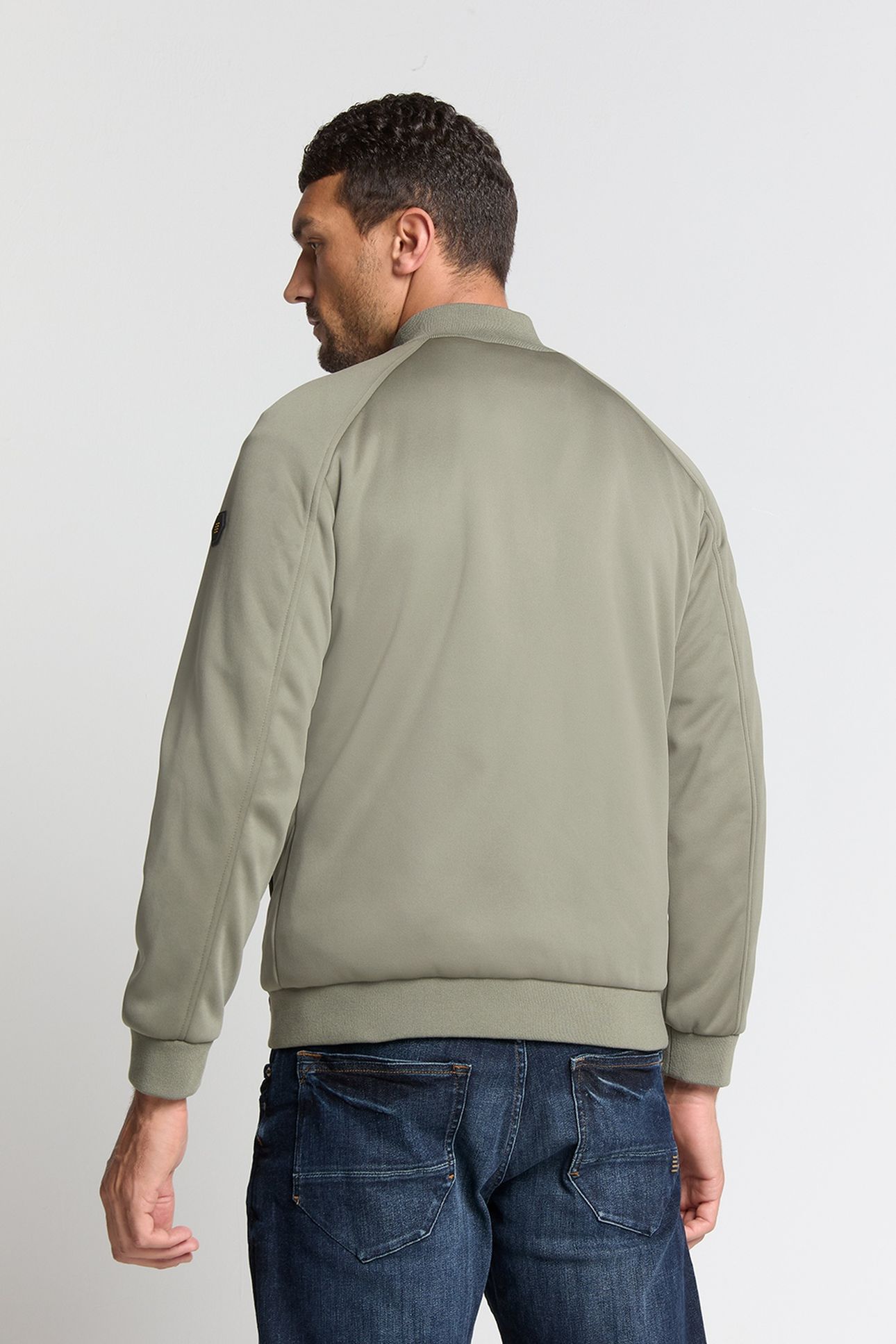 JACKET SHORT FIT SEALED KNITTED MIX STEEL 4