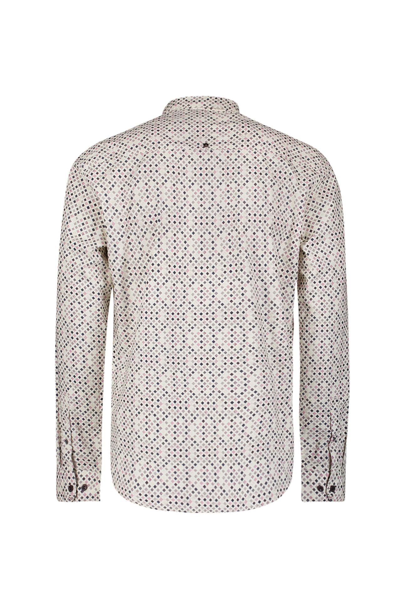 SHIRT STRETCH ALLOVER PRINTED MAUVE 2