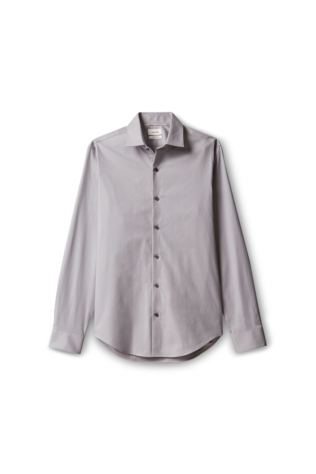 SLIM ESSENTIAL TWILL STRAIGHT SHIRT PURE GRAY 4