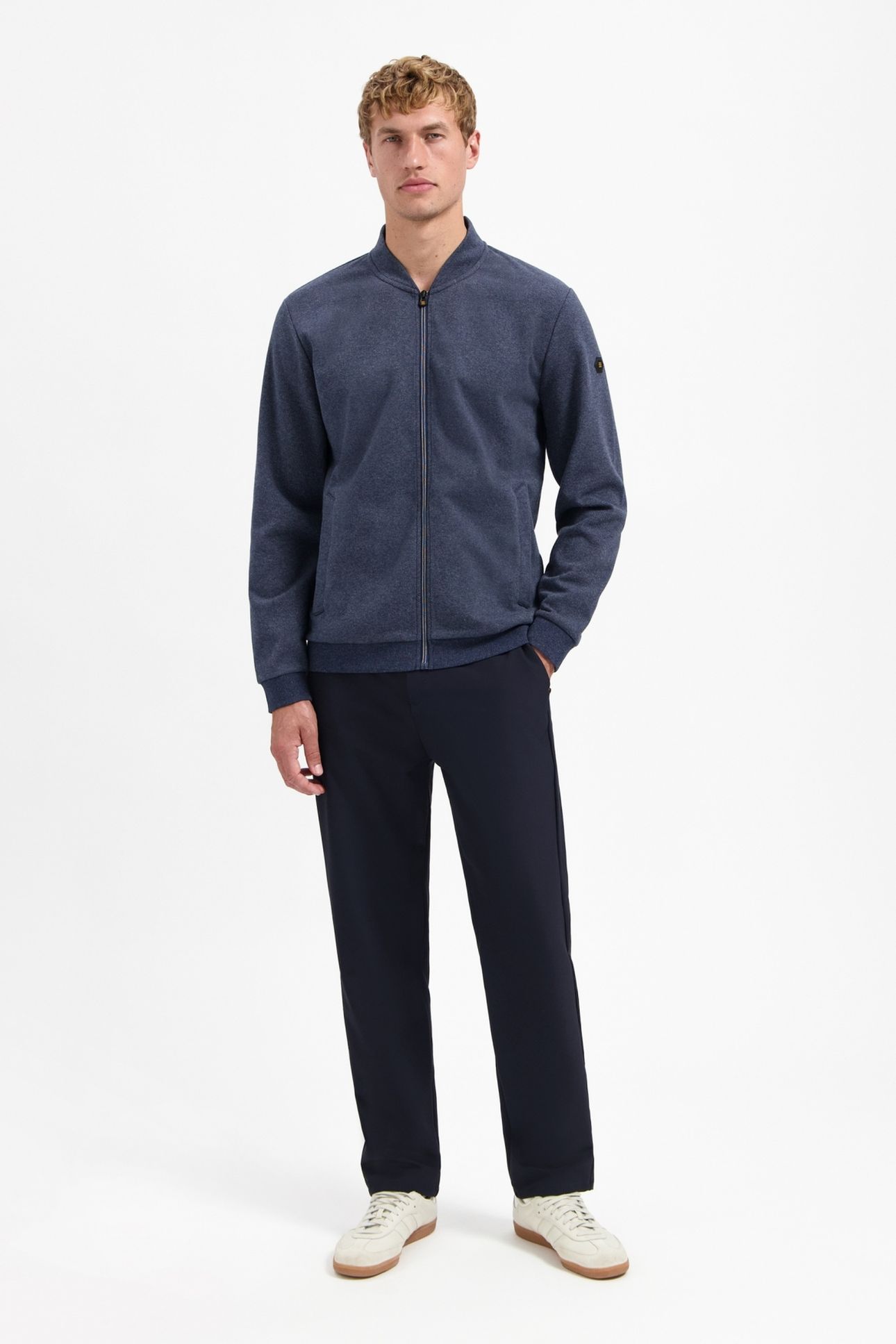 SWEATER FULL ZIP COLLEGE COLLAR TWILL RELIEF NIGHT 2