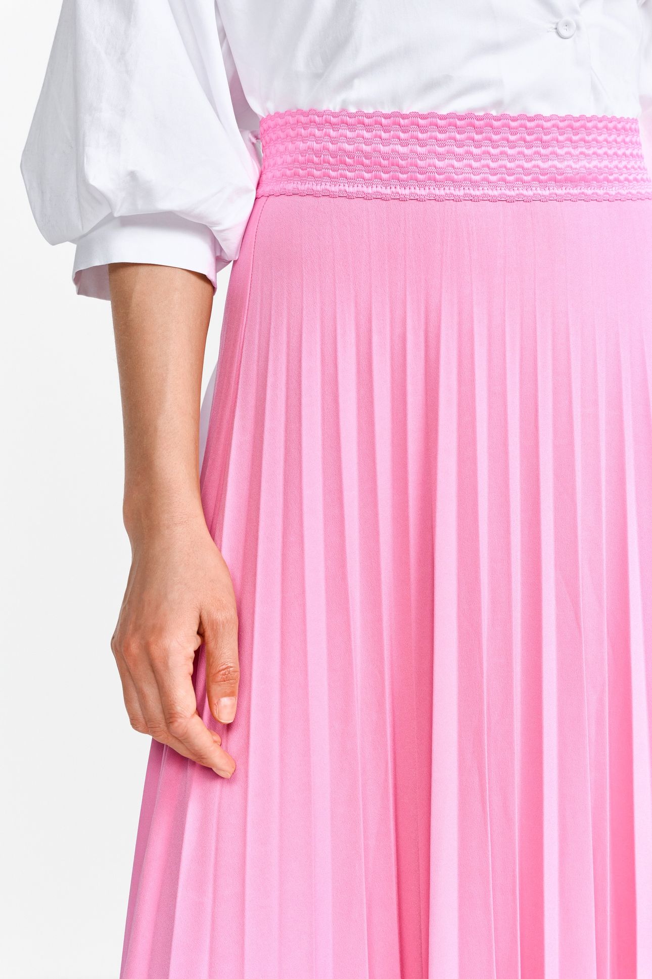PLISSEE SKIRT RECYCLED BUBBLEGUM PINK 5