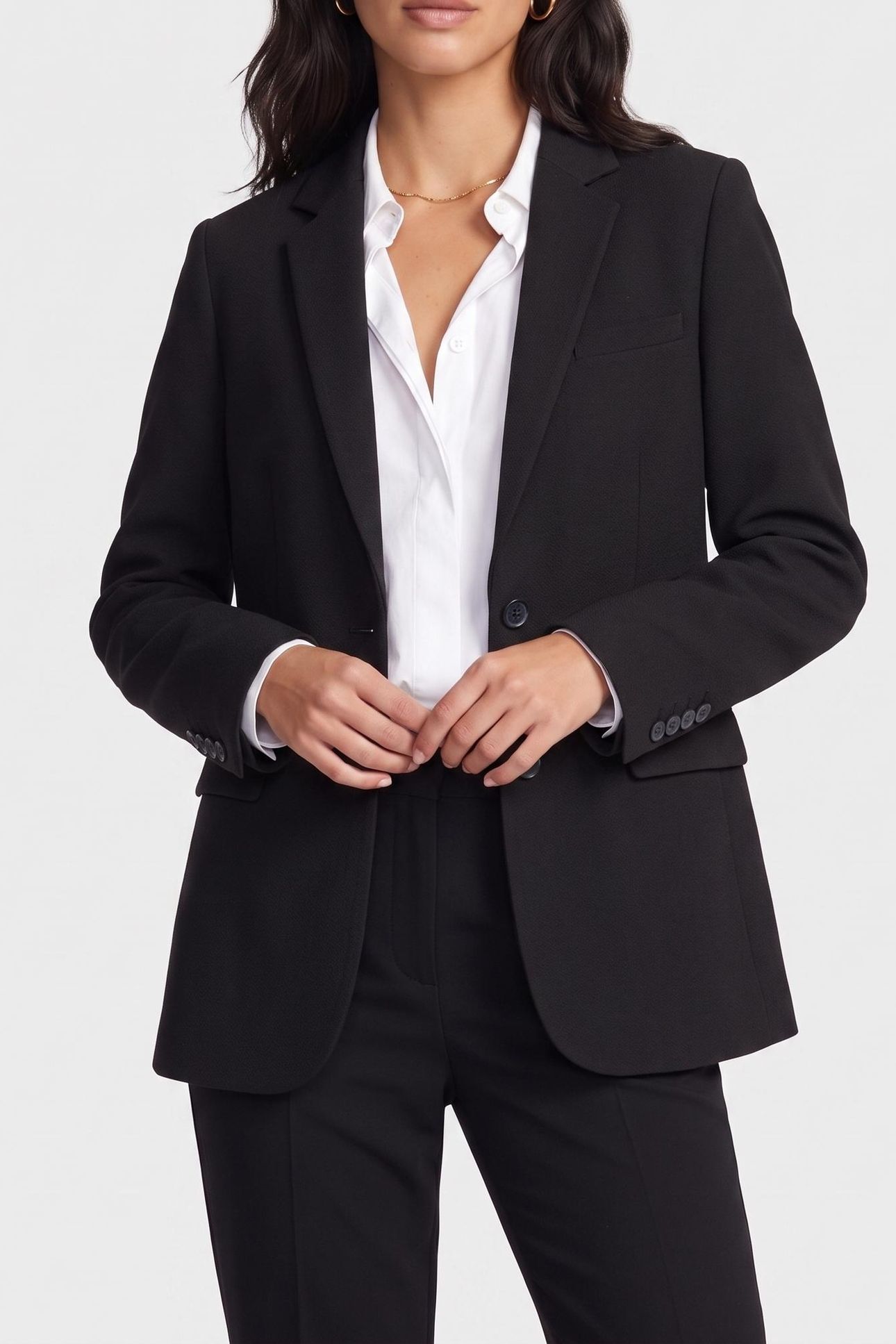 2-BUTTON SUIT JACKET BLACK 1