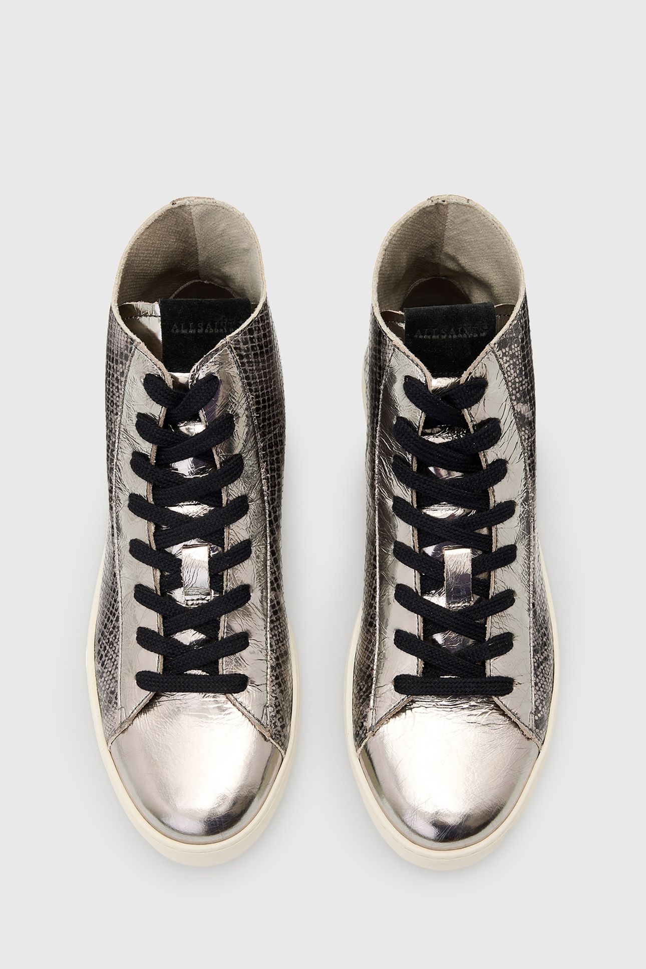 TANA MET HIGH TOP SILVER/BLACK 3