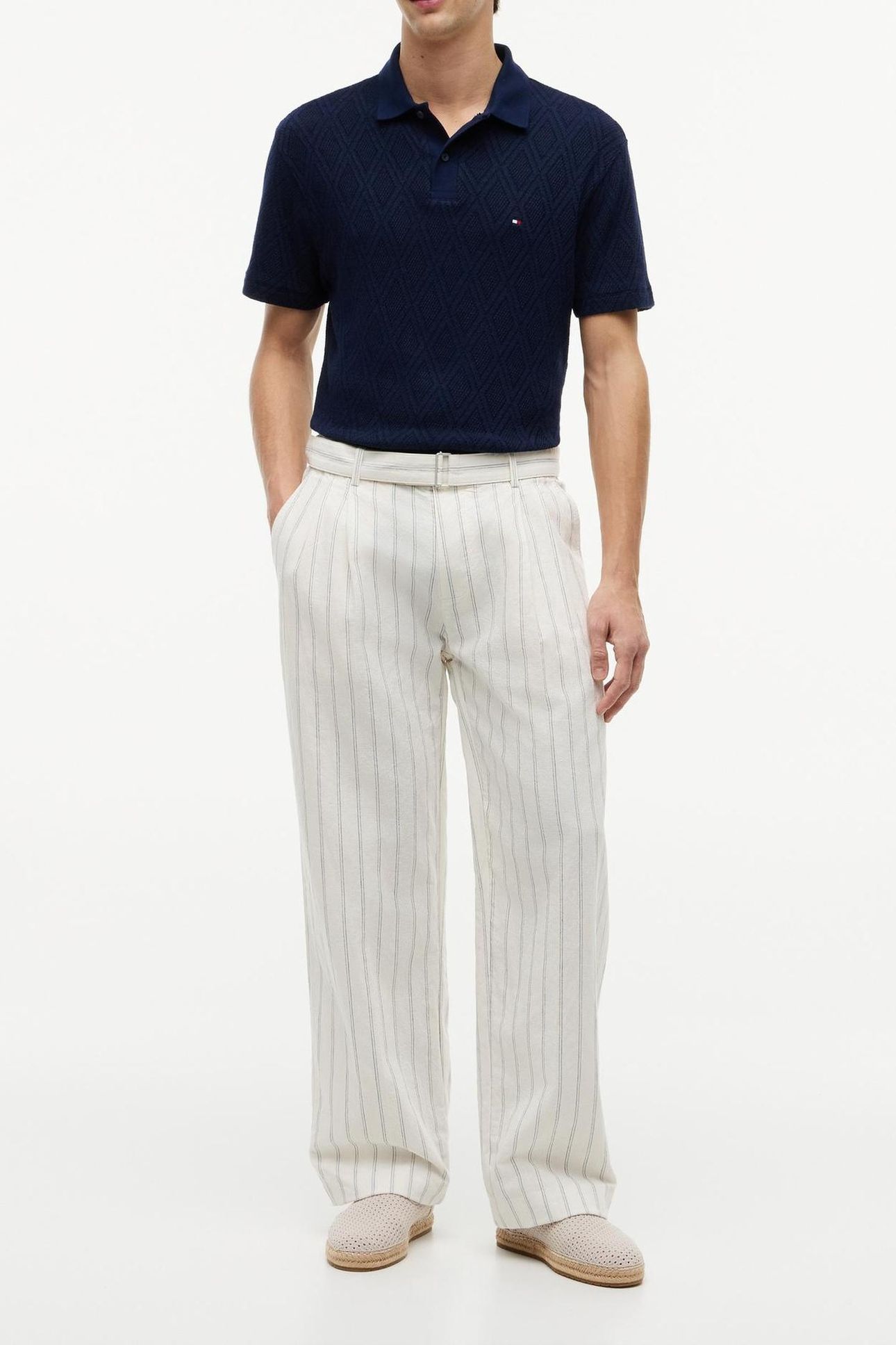 JACQUARD CLASSIC FIT CARBON NAVY 4