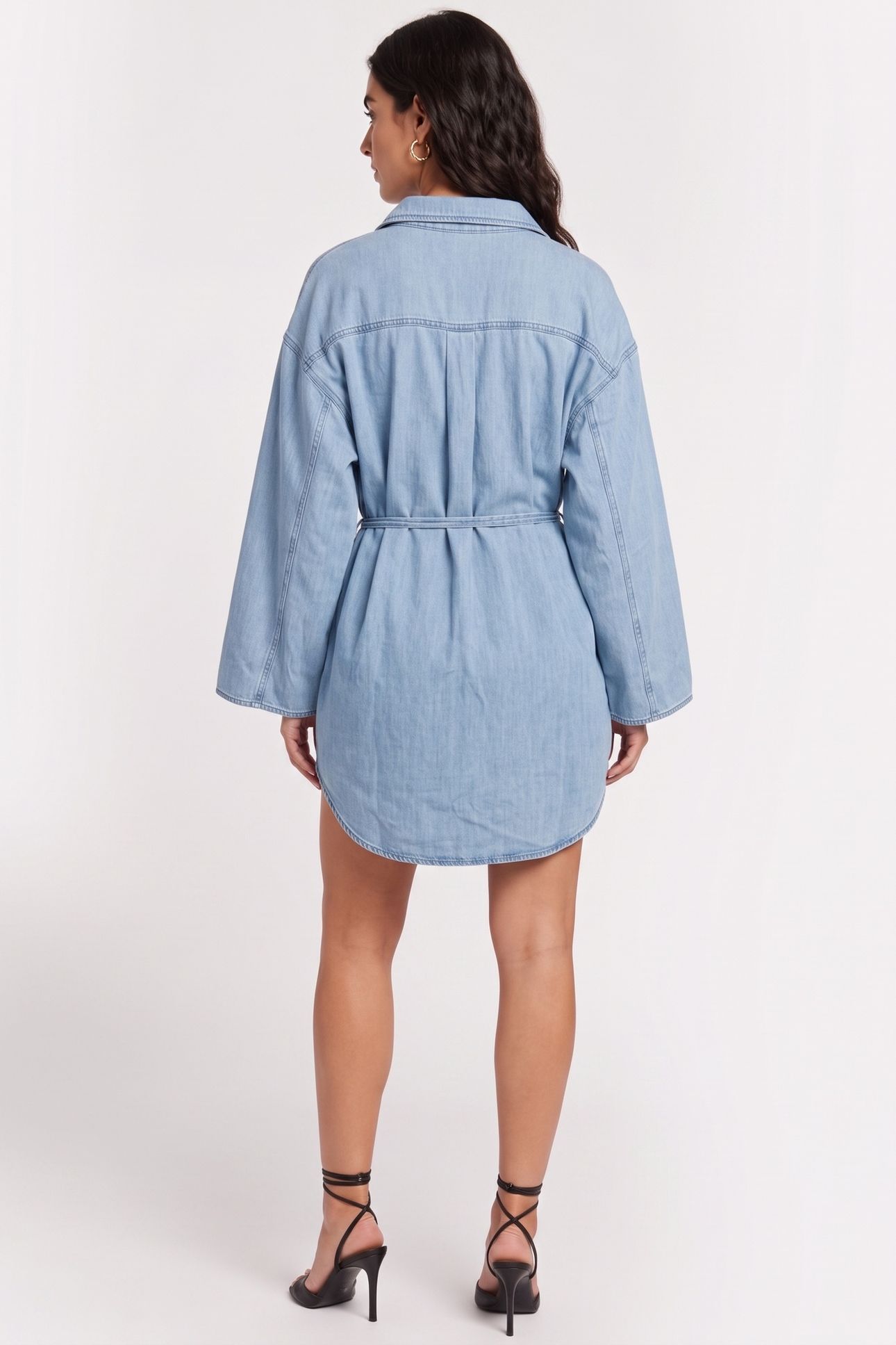 DYLAN DENIM TWILL TUNIC BLUE 2