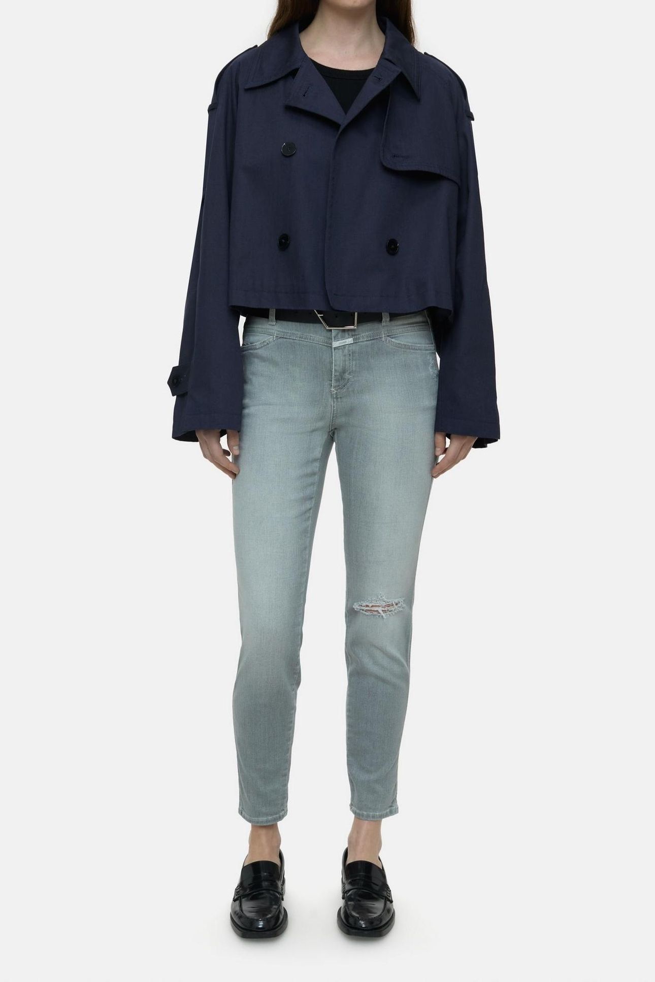 SKINNY PUSHER JEANS LIGHT GREY 1