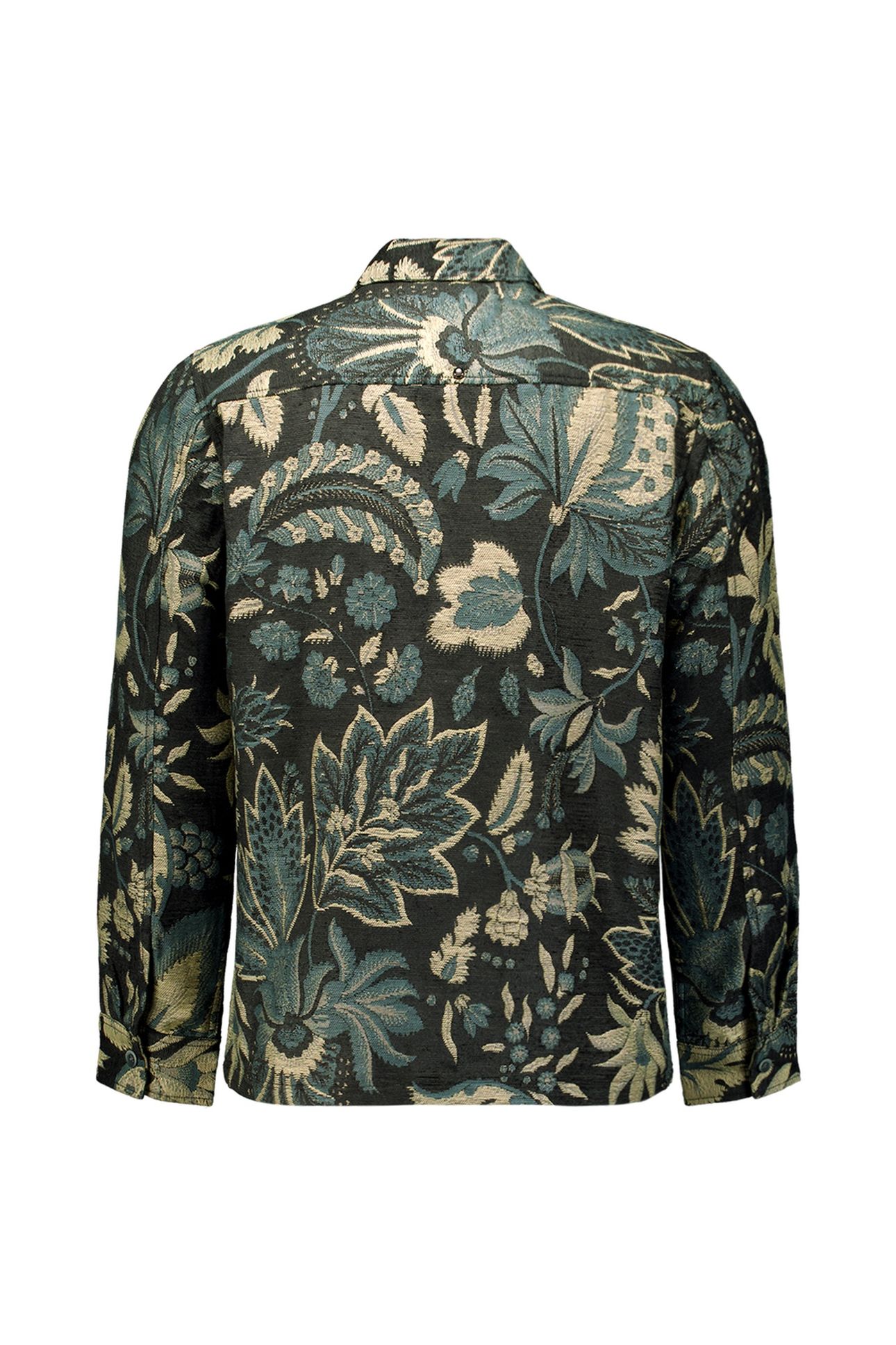 OVERSHIRT BUTTONS JACQUARD BLACK 5