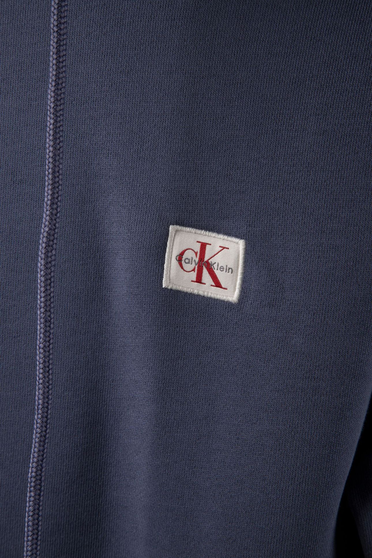 CLASSIC LONG SLEEVE 350GSM TERRY WOVEN LABEL BLUE NOMAD 4