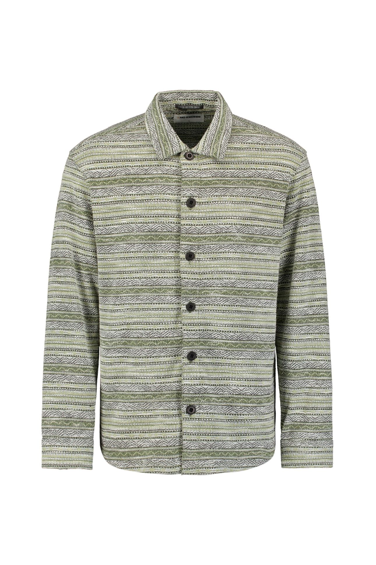 SHIRT JERSEY JACQUARD DARK GREEN 4