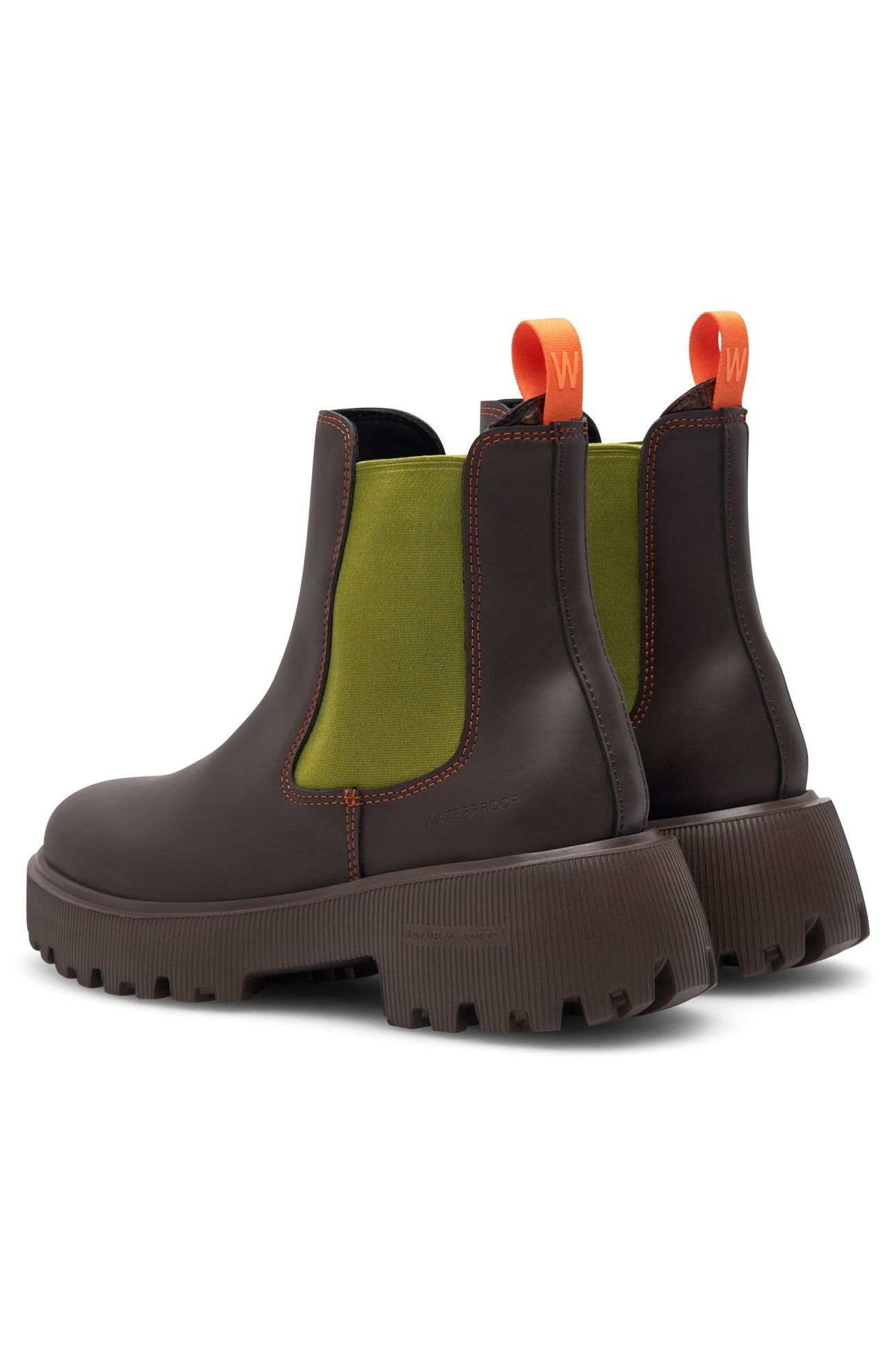 AYA WATERPROOF CHOCOLATE/BAMBUS GREEN 3