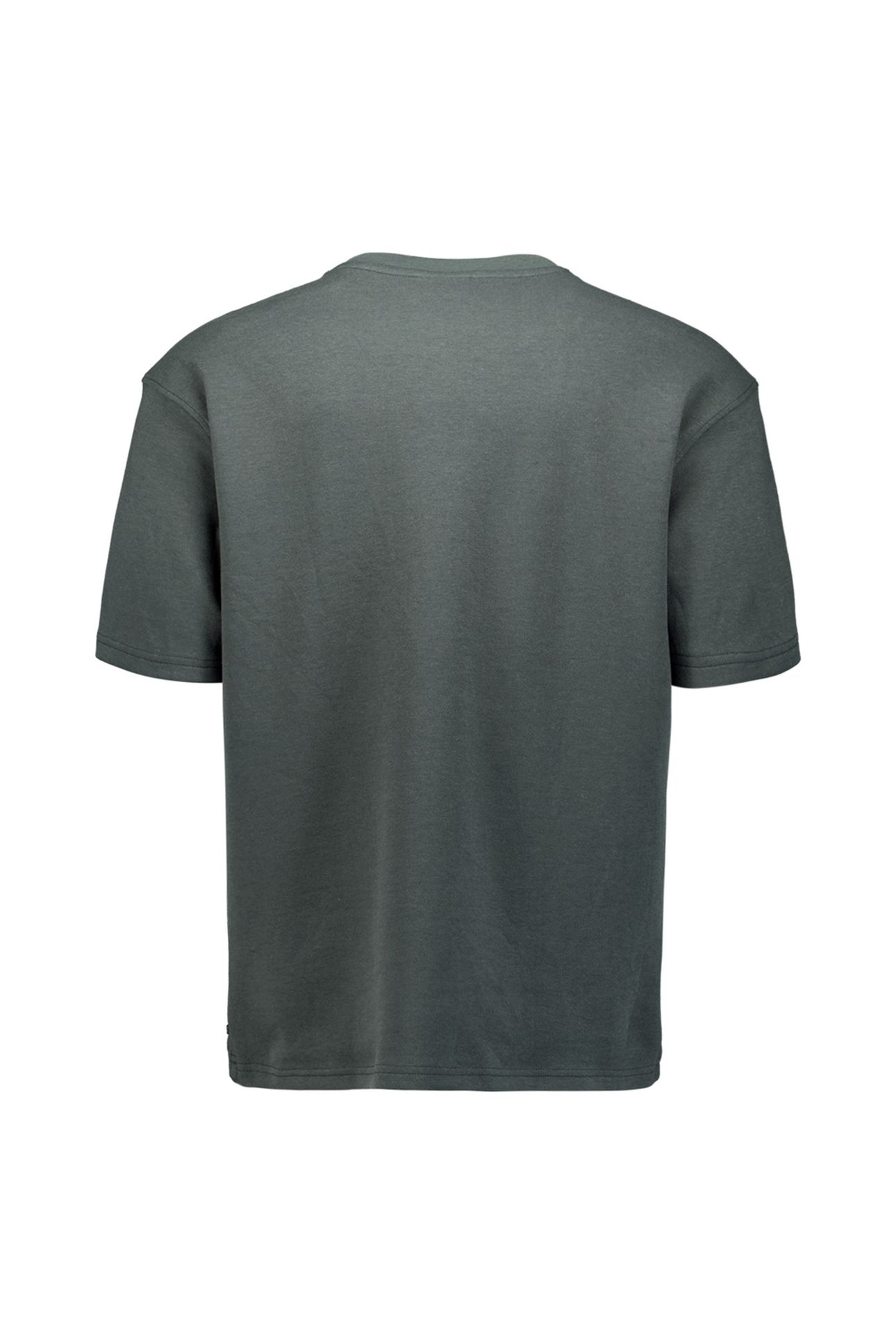 T-SHIRT CREWNECK SOLID HEAVY INTERLOCK DARK STEEL 5