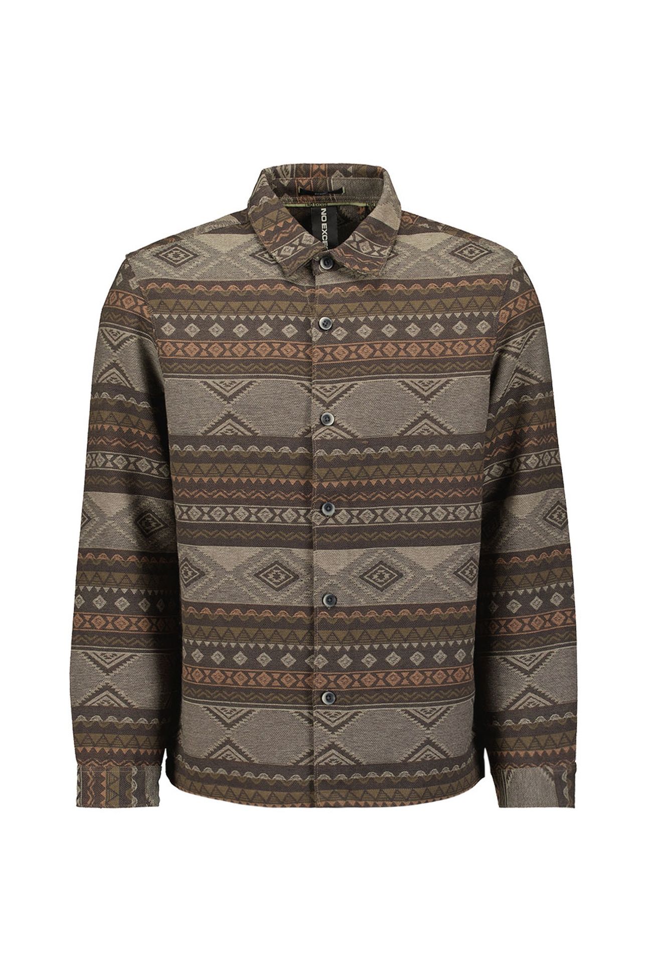 OVERSHIRT BUTTONS JACQUARD TAUPE 5