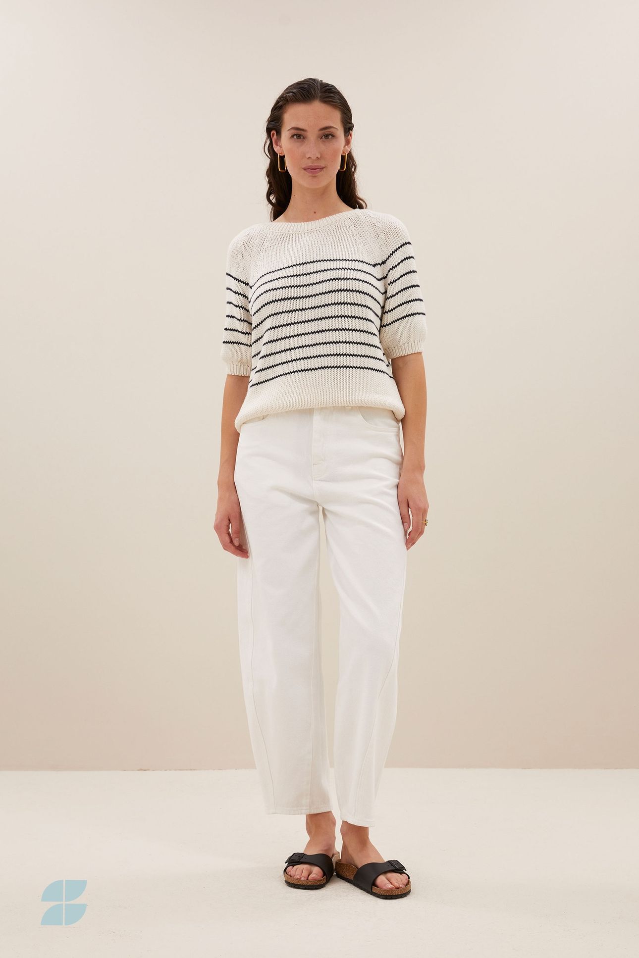 CRUZ STRIPE PULLOVER NAVY STRIPE 2