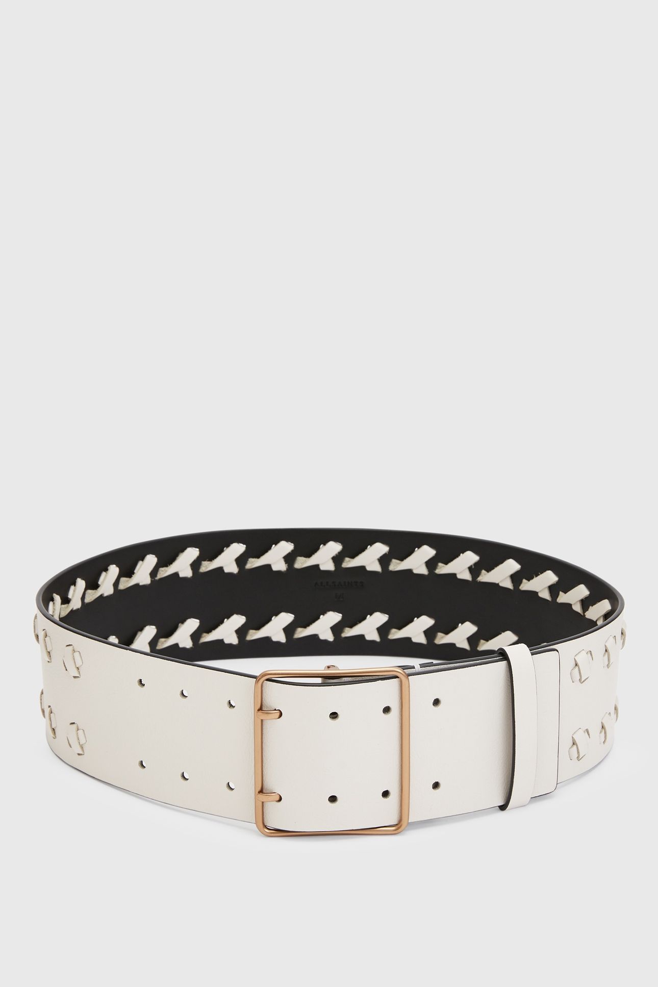 JULIA KNOT WIDE BELT SHELL WHITE 3