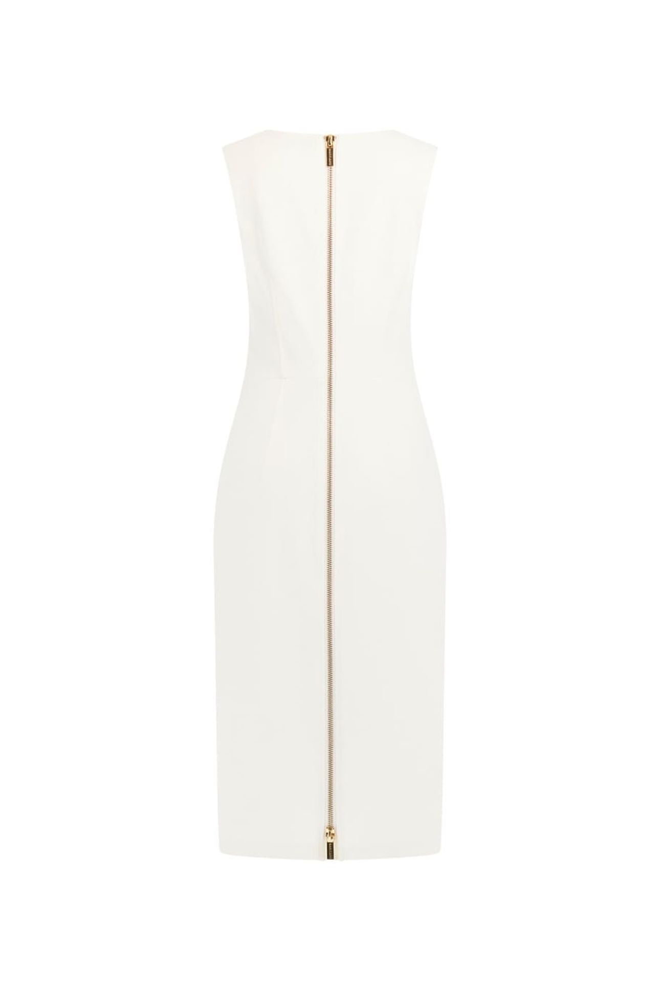 GWEN SL ZIP MIDI DRE WHITE PEAKS 4