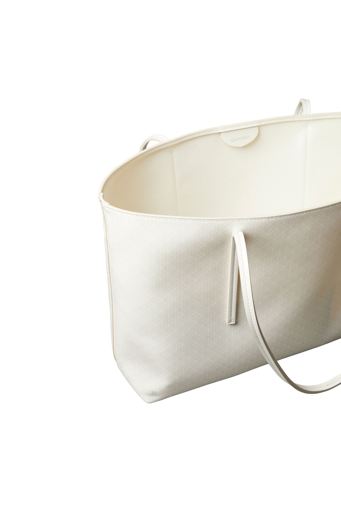 EMBLEM ALL-OVER PRINT TOTE BAG WITH POUCH LILY WHITE 5