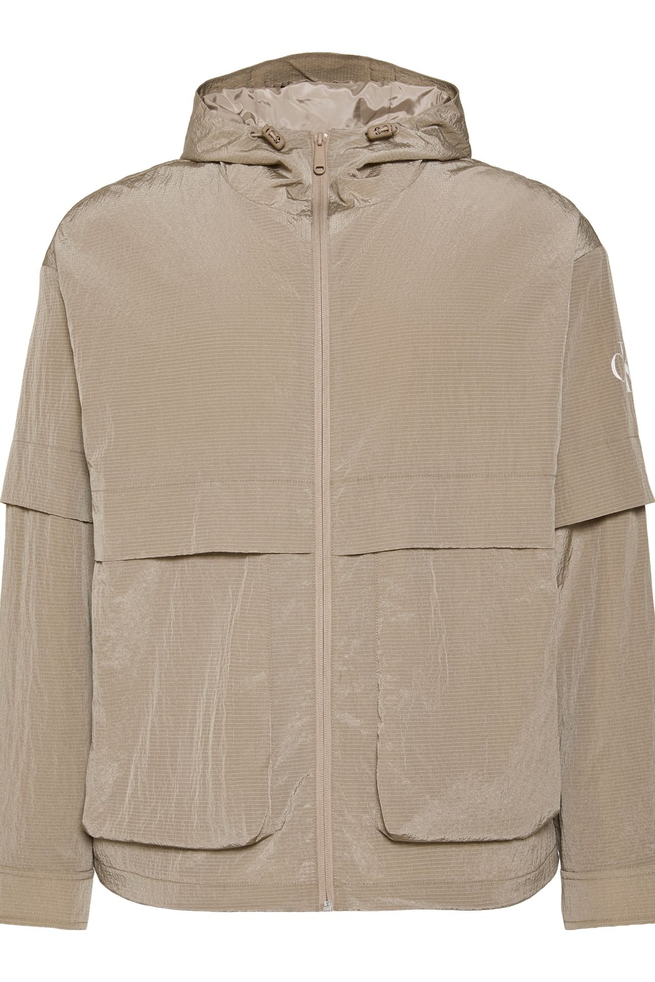 LONG SLEEVE RIPSTOP HOODED FLEECE VINTAGE KHAKI 4