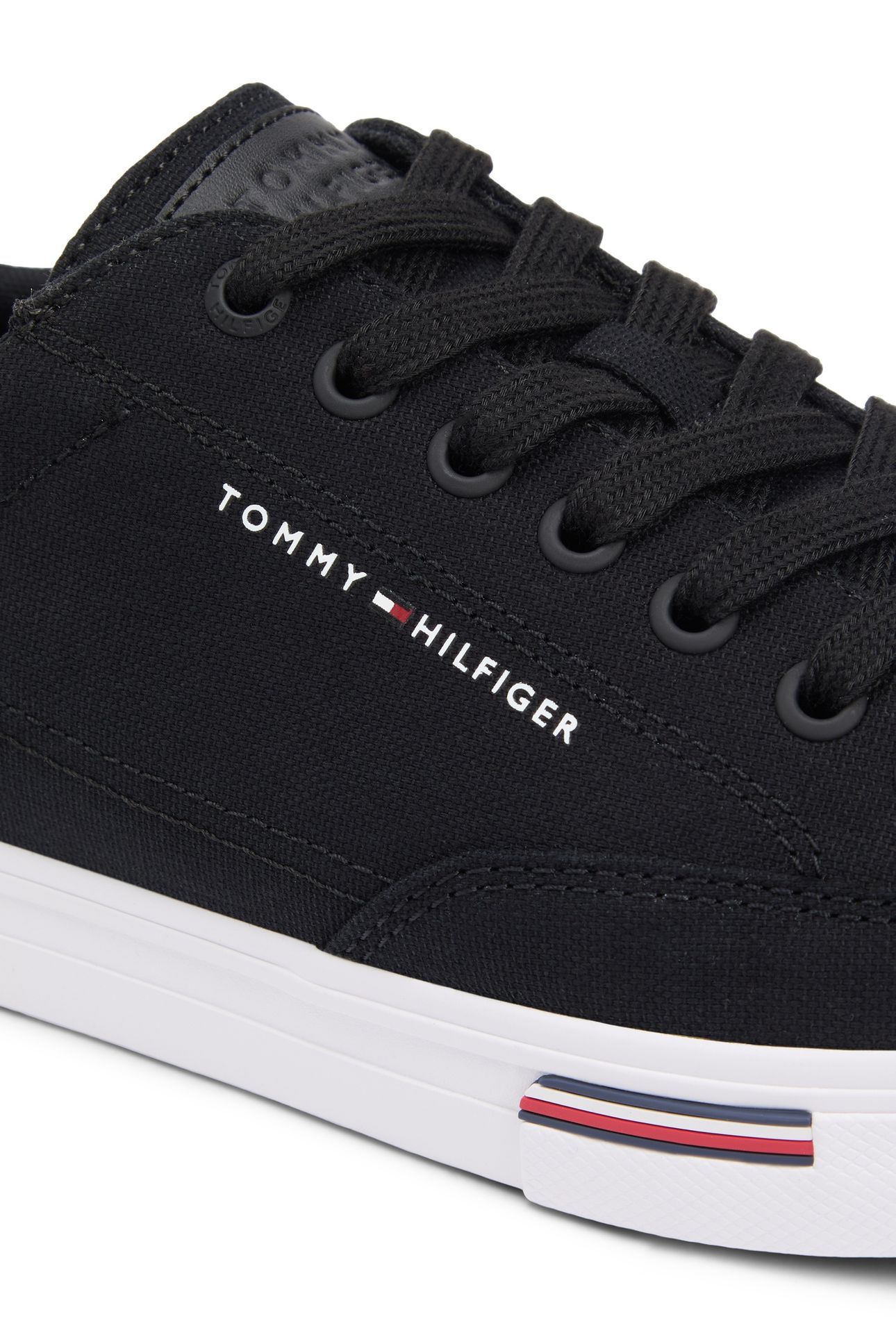 CANVAS SIGNATURE MIDSOLE TRAINERS BLACK 6