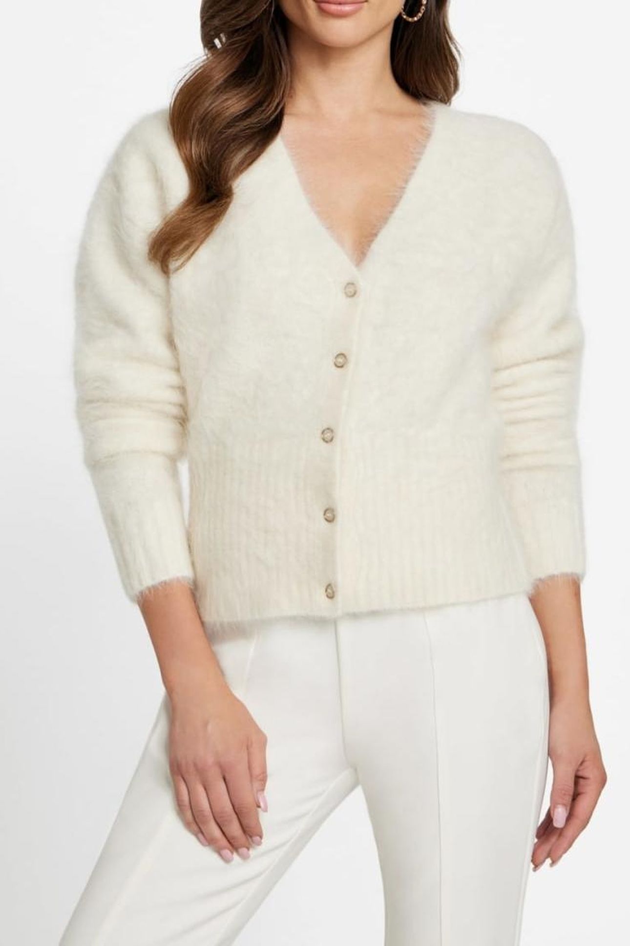 AGNES CARDI SWEATER MACADAMIA MULTI 4