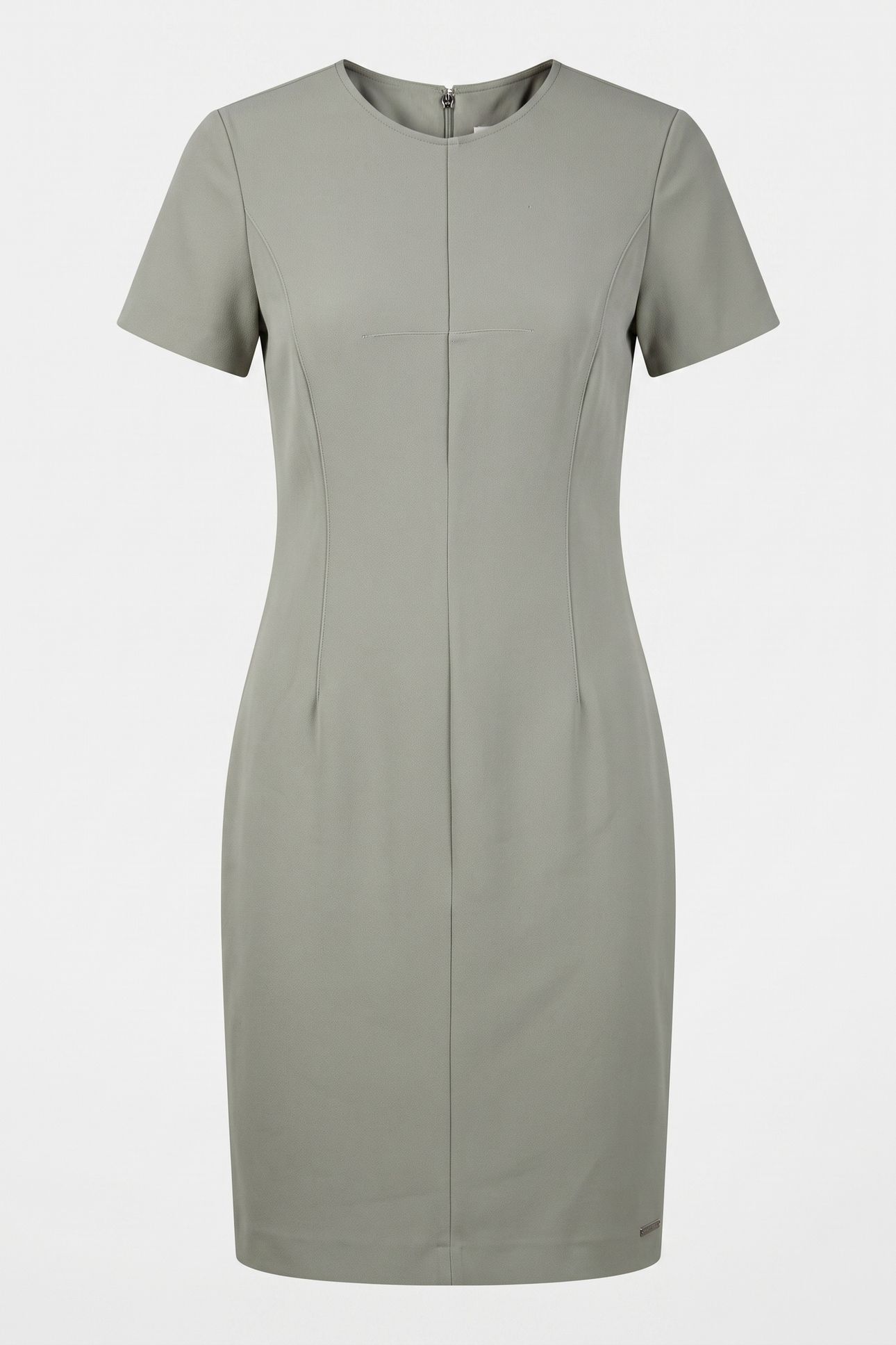 SCUBA CREPE KNEE LENGTH DRESS SHADOW 3