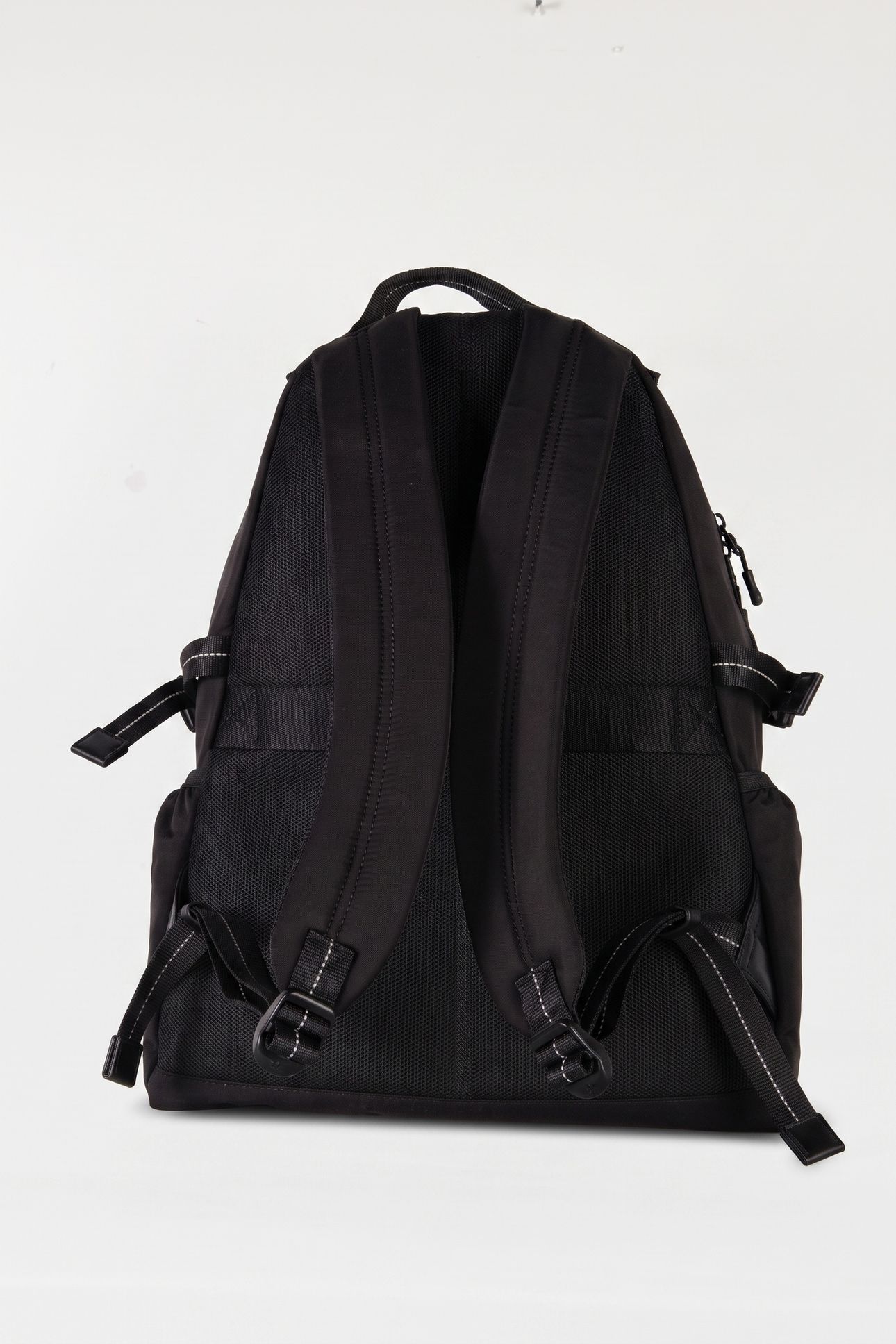 STRIPED UTILITY ZIP BACKPACK BLACK 3