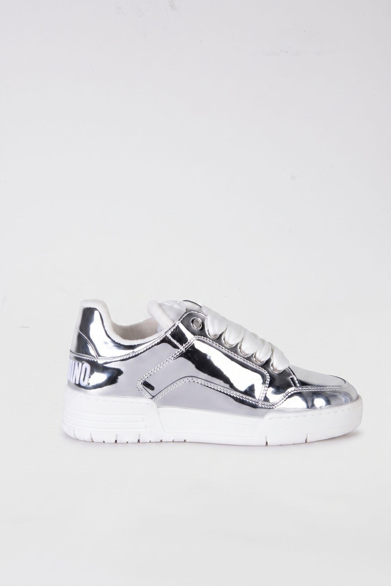 CALFSKIN SNEAKERS SILVER 1