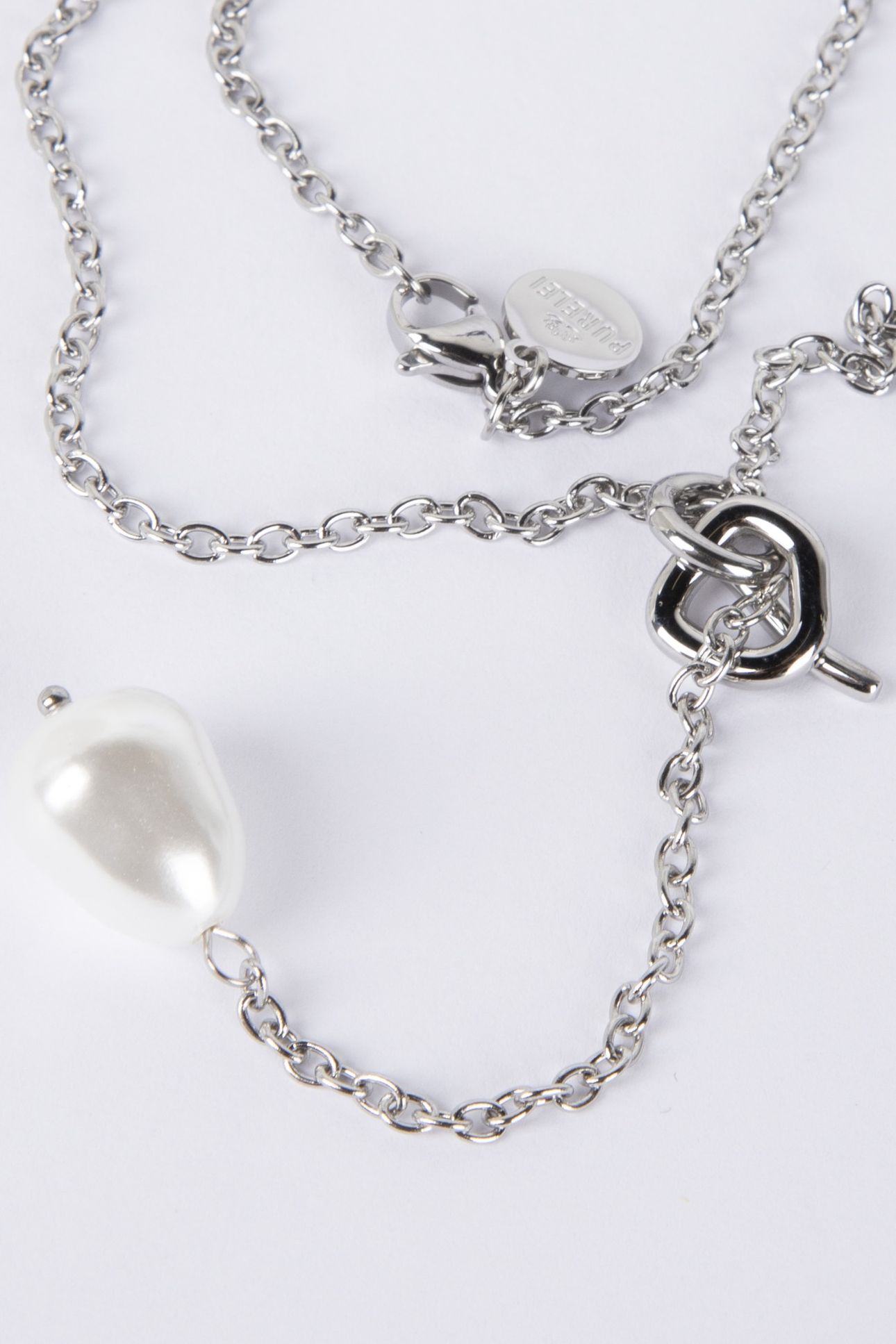 ALOHA PERLENKETTE SILVER 4