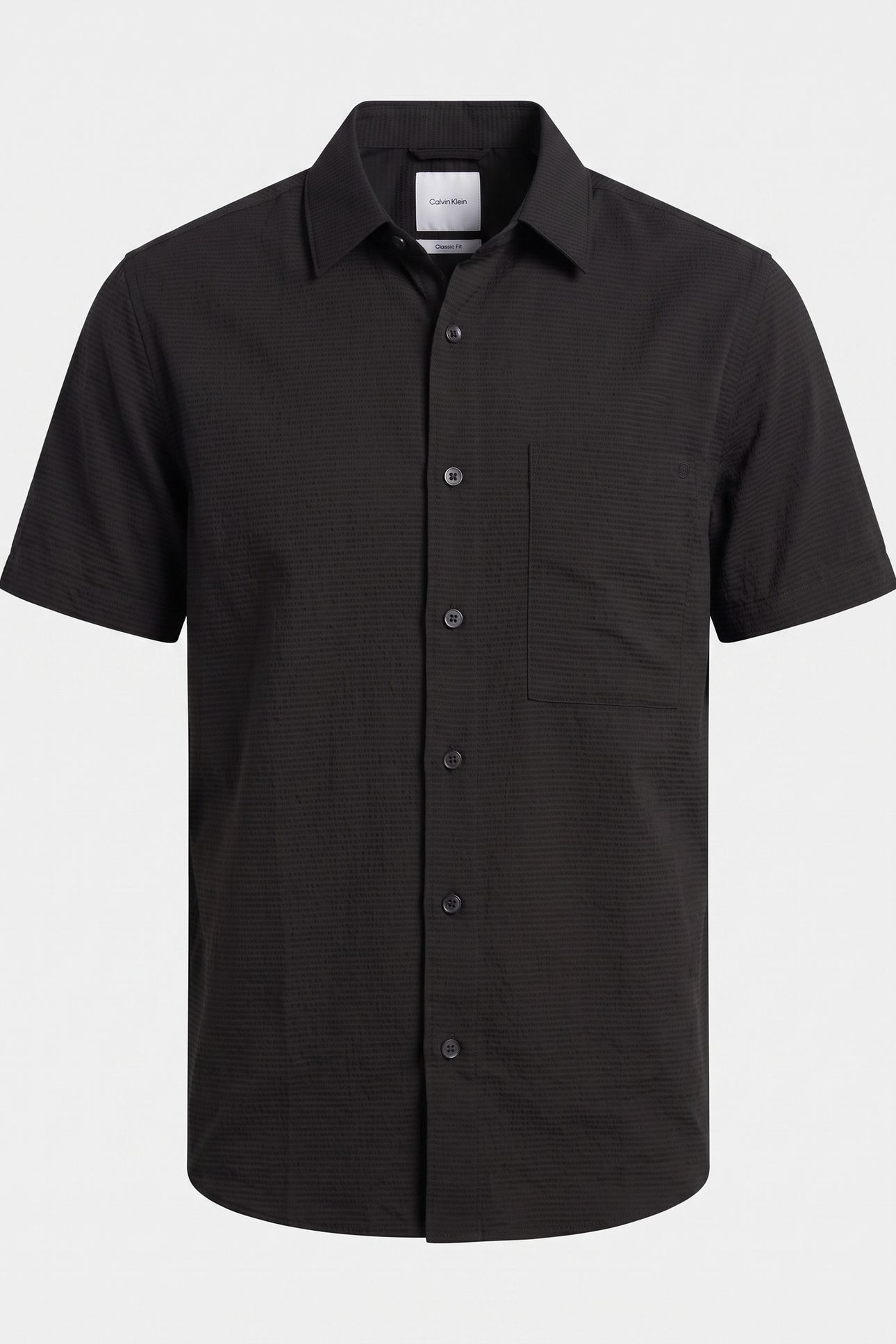 SS SOLID SEERSUCKER SHIRT BLACK 3