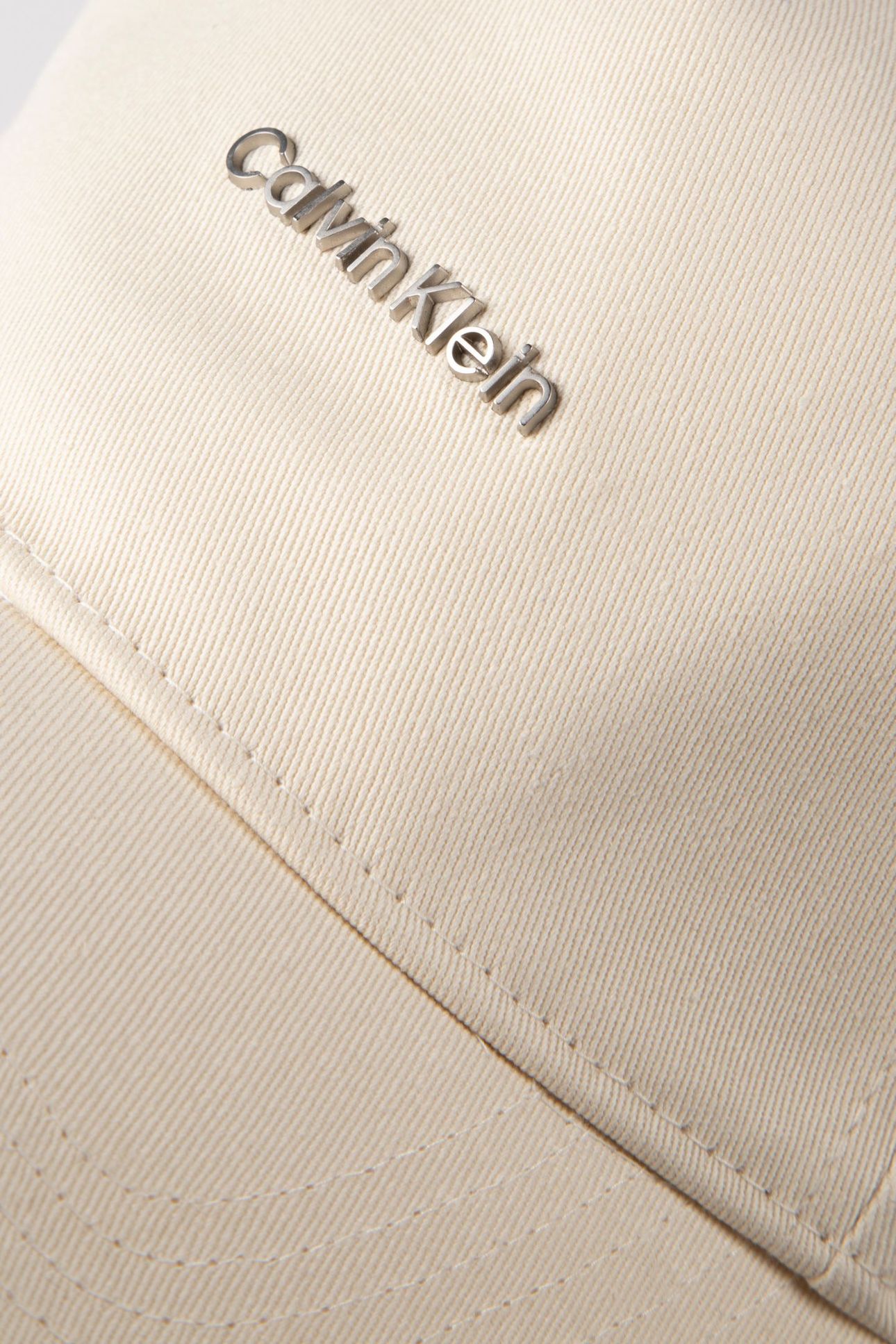 COTTON TWILL CAP WITH HARDWARE CLASP BONE WHITE 5