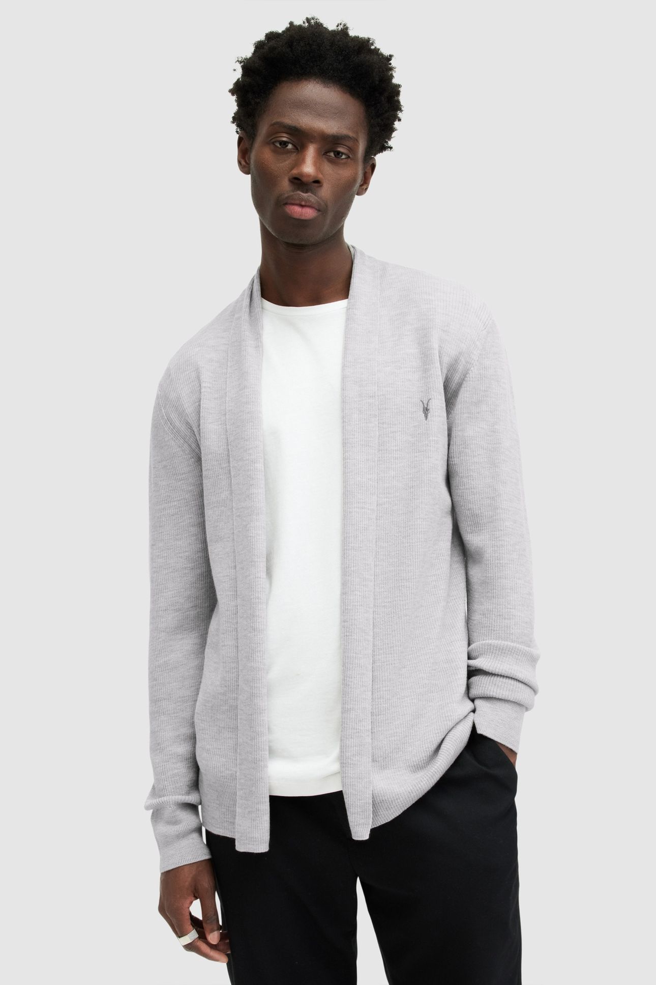 MODE MERINO OPEN CAR COOL GREY 1