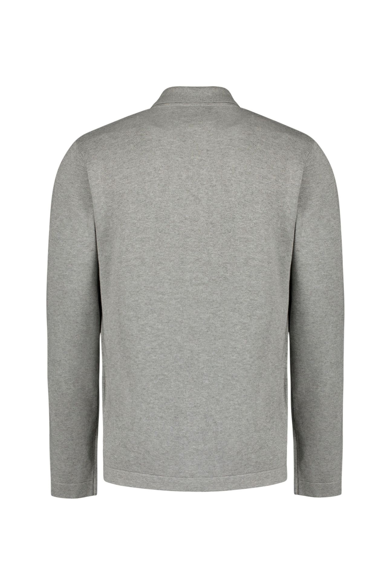 PULLOVER FULL BUTTON POLO GREY MELANGE 6