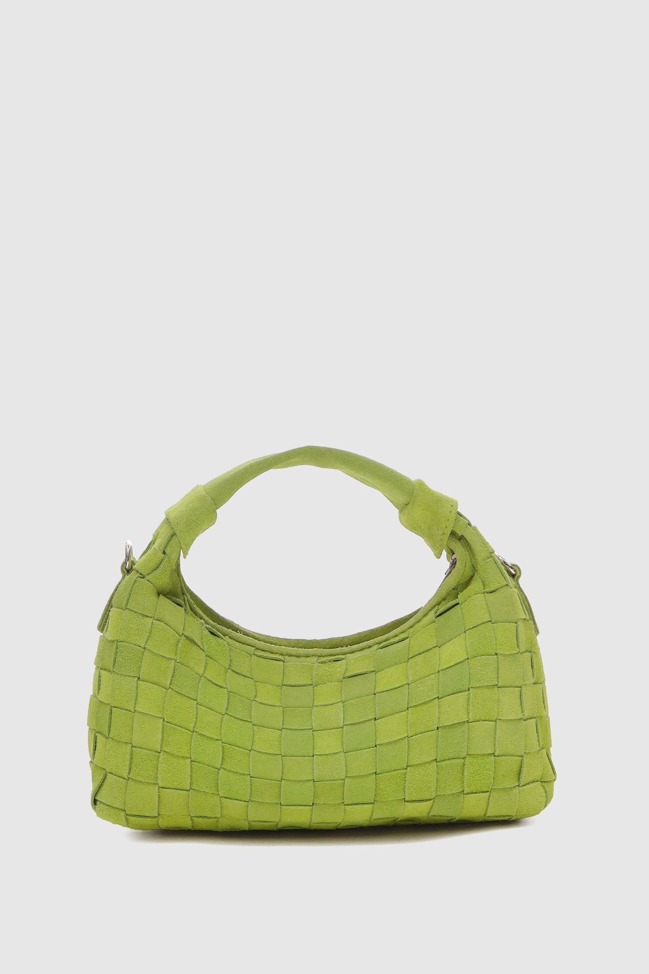MINI DANDY BRAIDED SUEDE LIME 2