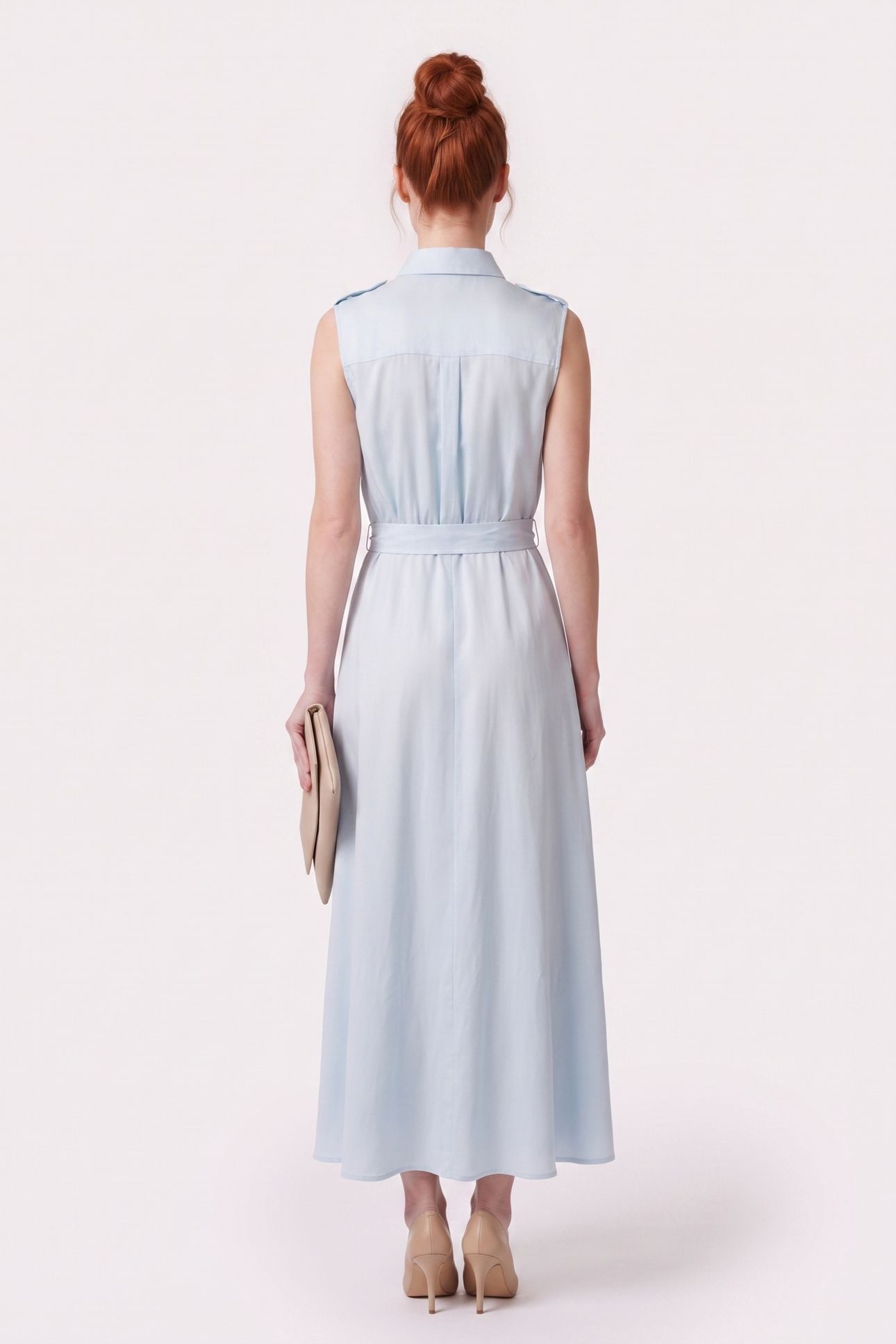 IVA CHEMISER SS LONG SOFT BLUE 2