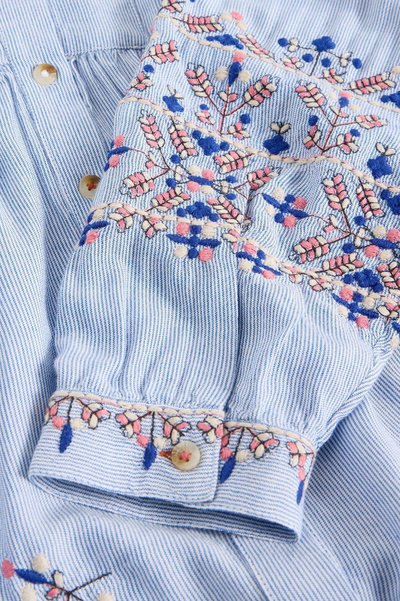 GERI EMBROIDERED SHIRT BLUE MULTI 5