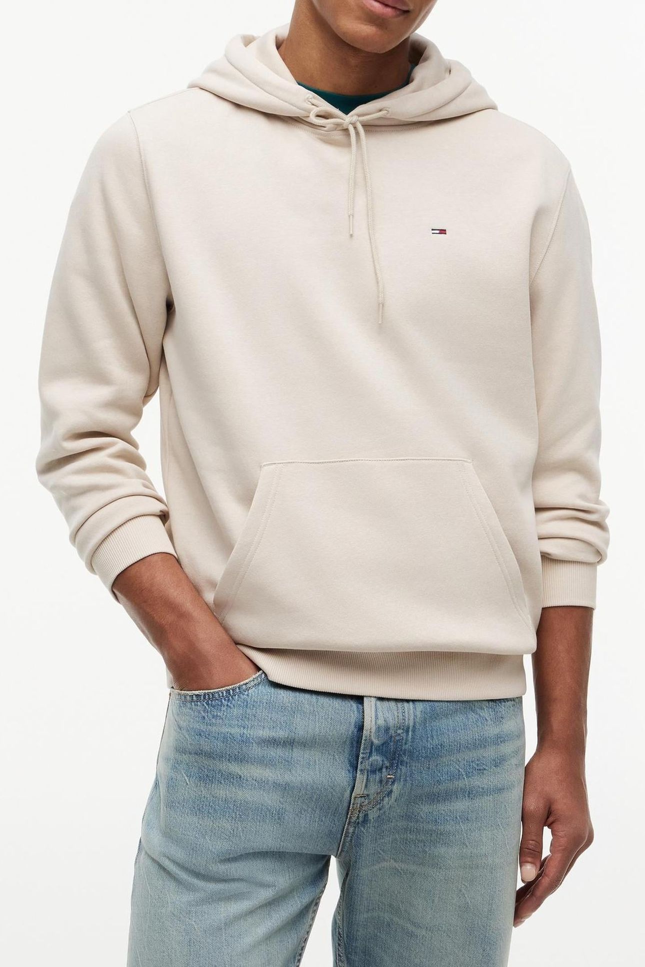 REGULAR FLAG HOODIE CLASSIC BEIGE 1