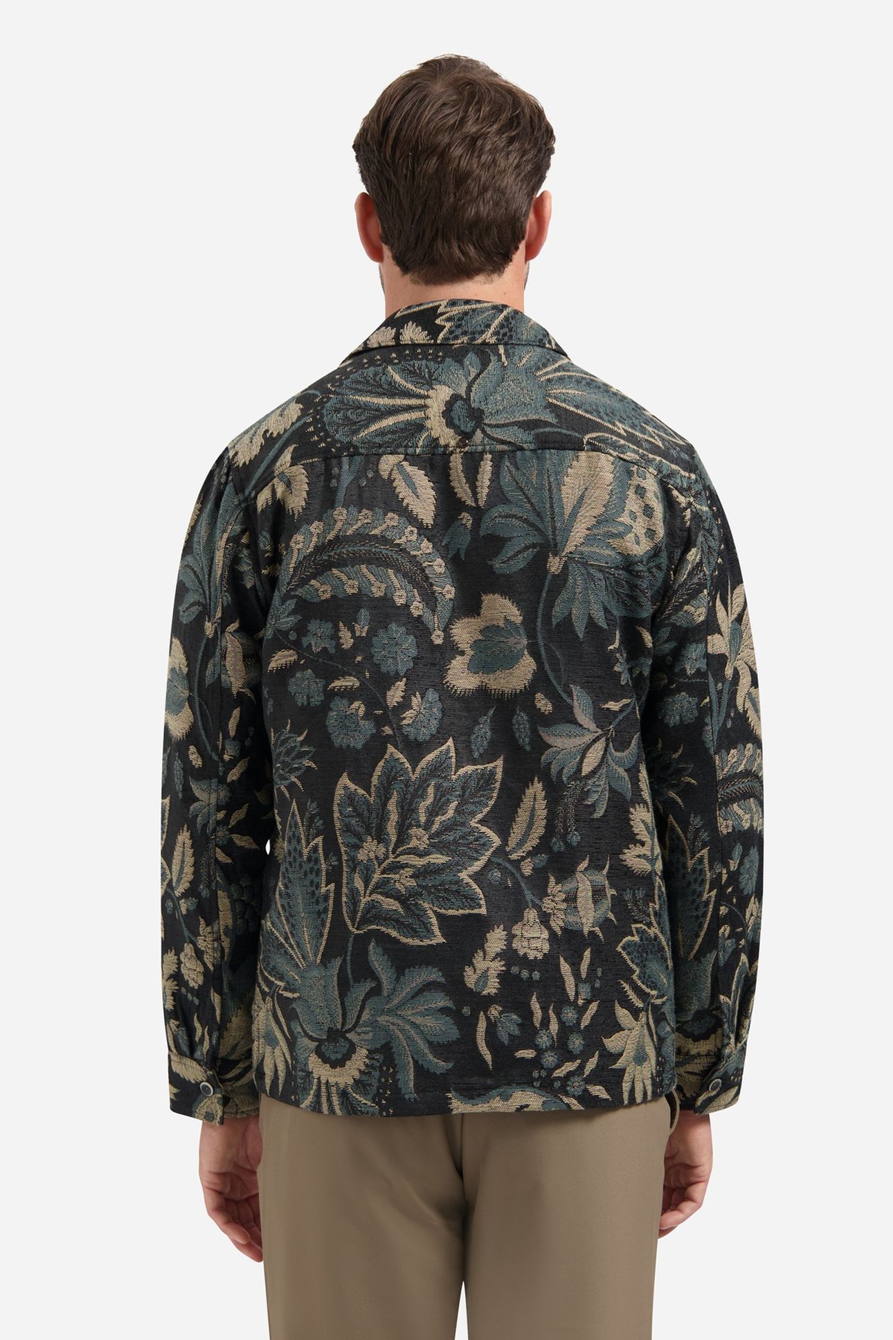 OVERSHIRT BUTTONS JACQUARD BLACK 2