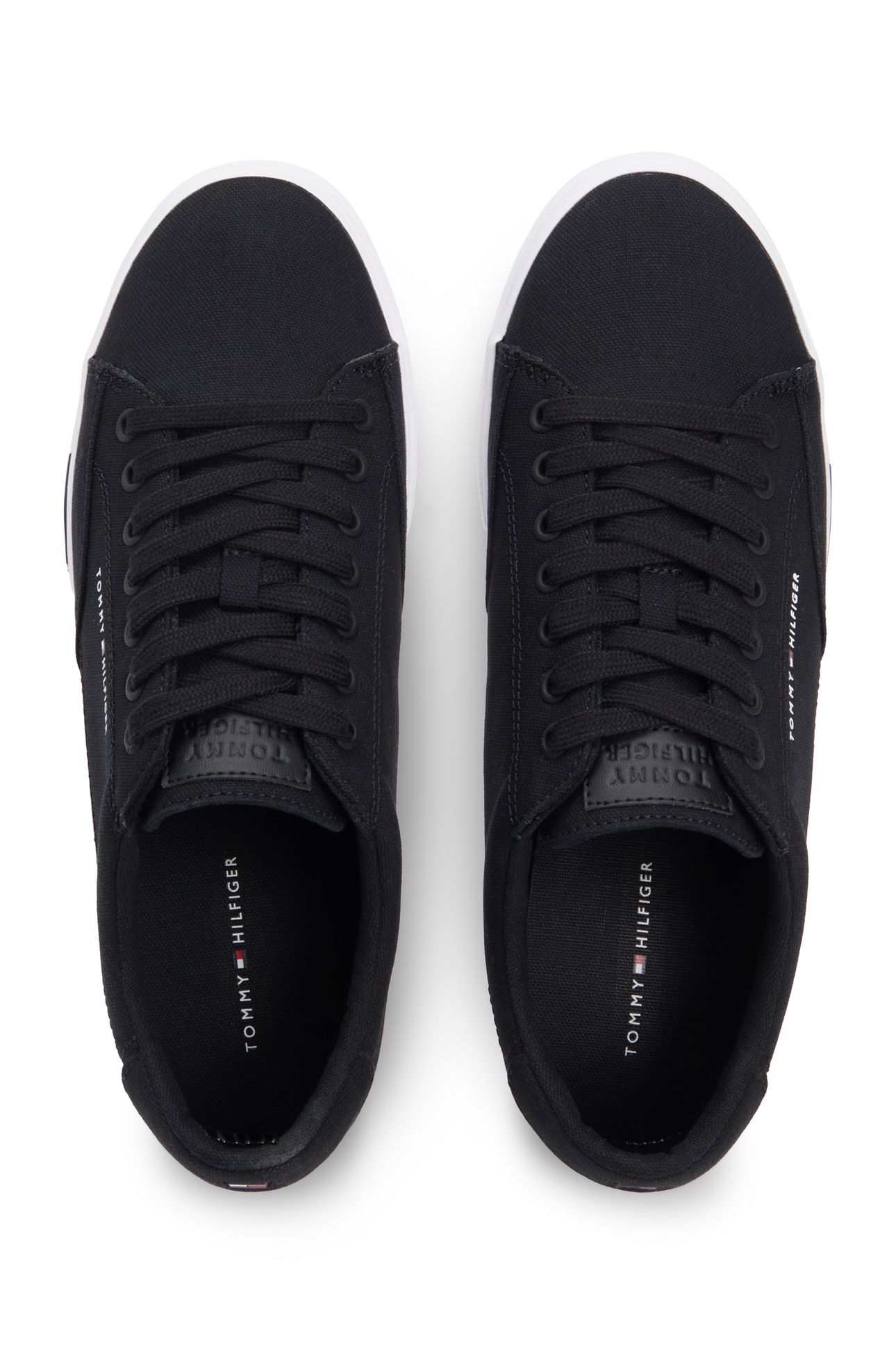 CANVAS SIGNATURE MIDSOLE TRAINERS BLACK 5