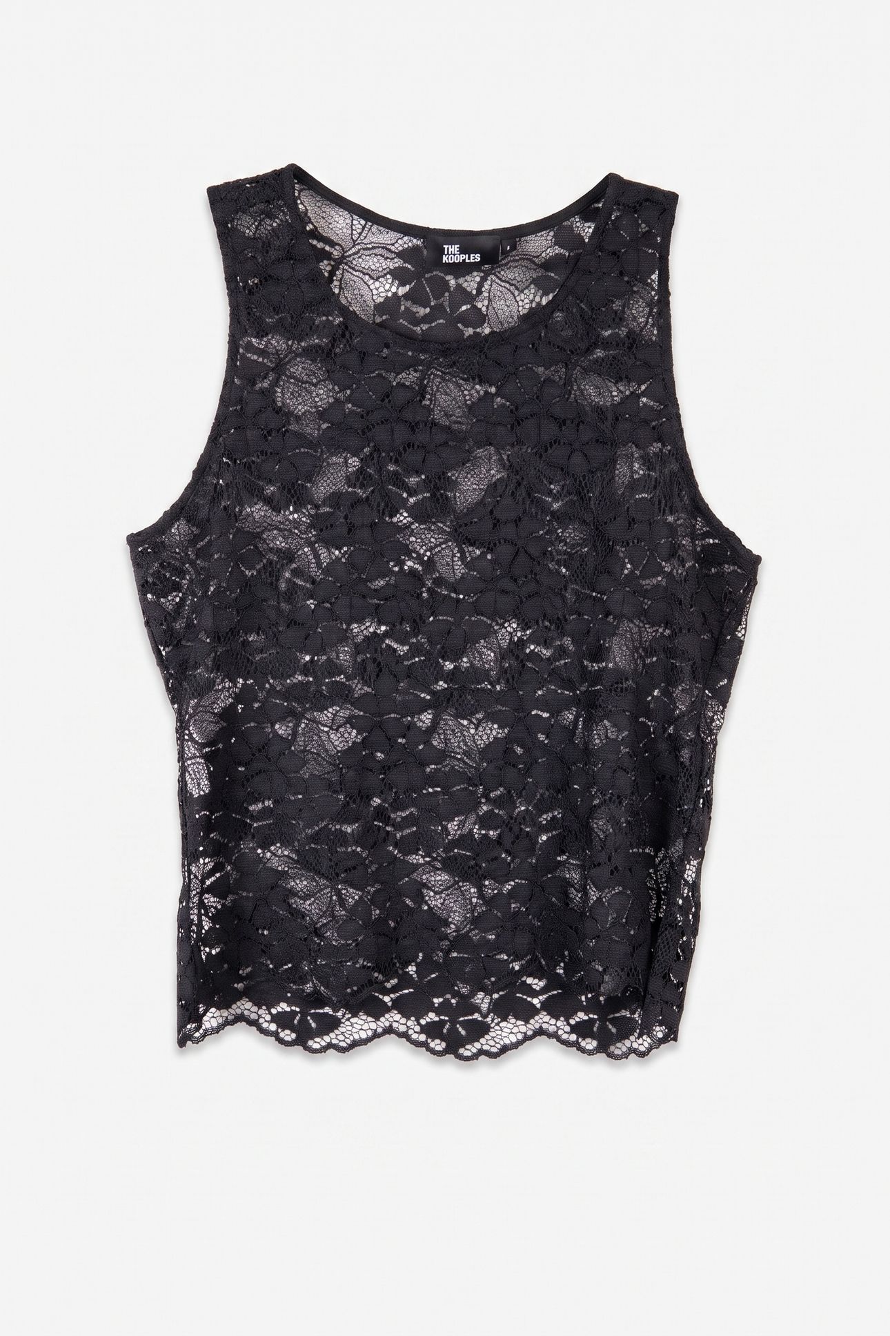 STRETCH LACE STRAPS TOP BLACK 4