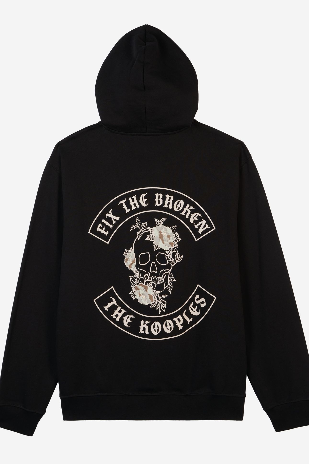 SWEATSHIRT WITH SNAKE BACK PRINT BLACK 5