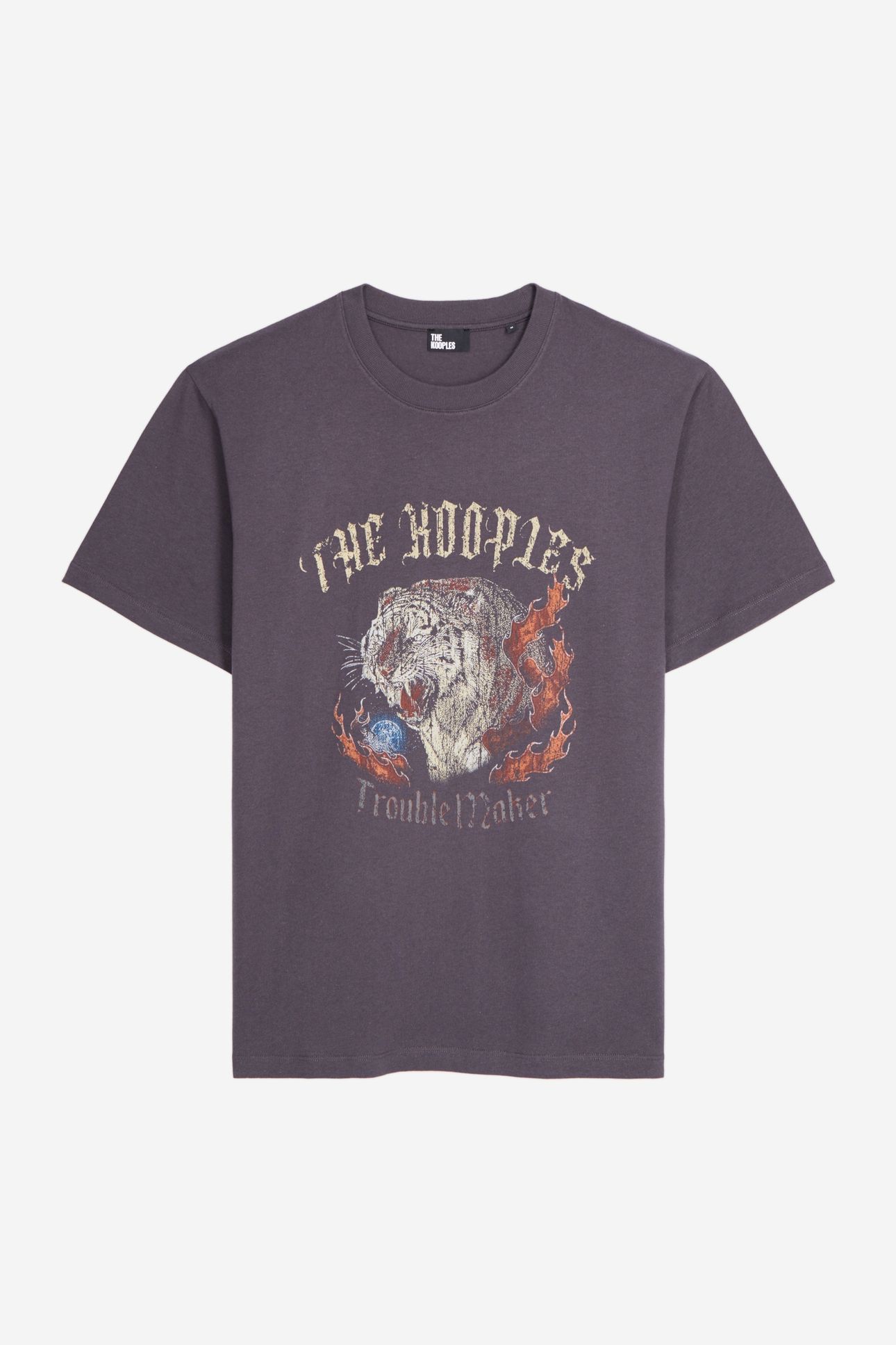 SHORT-SLEEVED T-SHIRT WITH TIGER PRINT ON THE FRONT CARBONE 4
