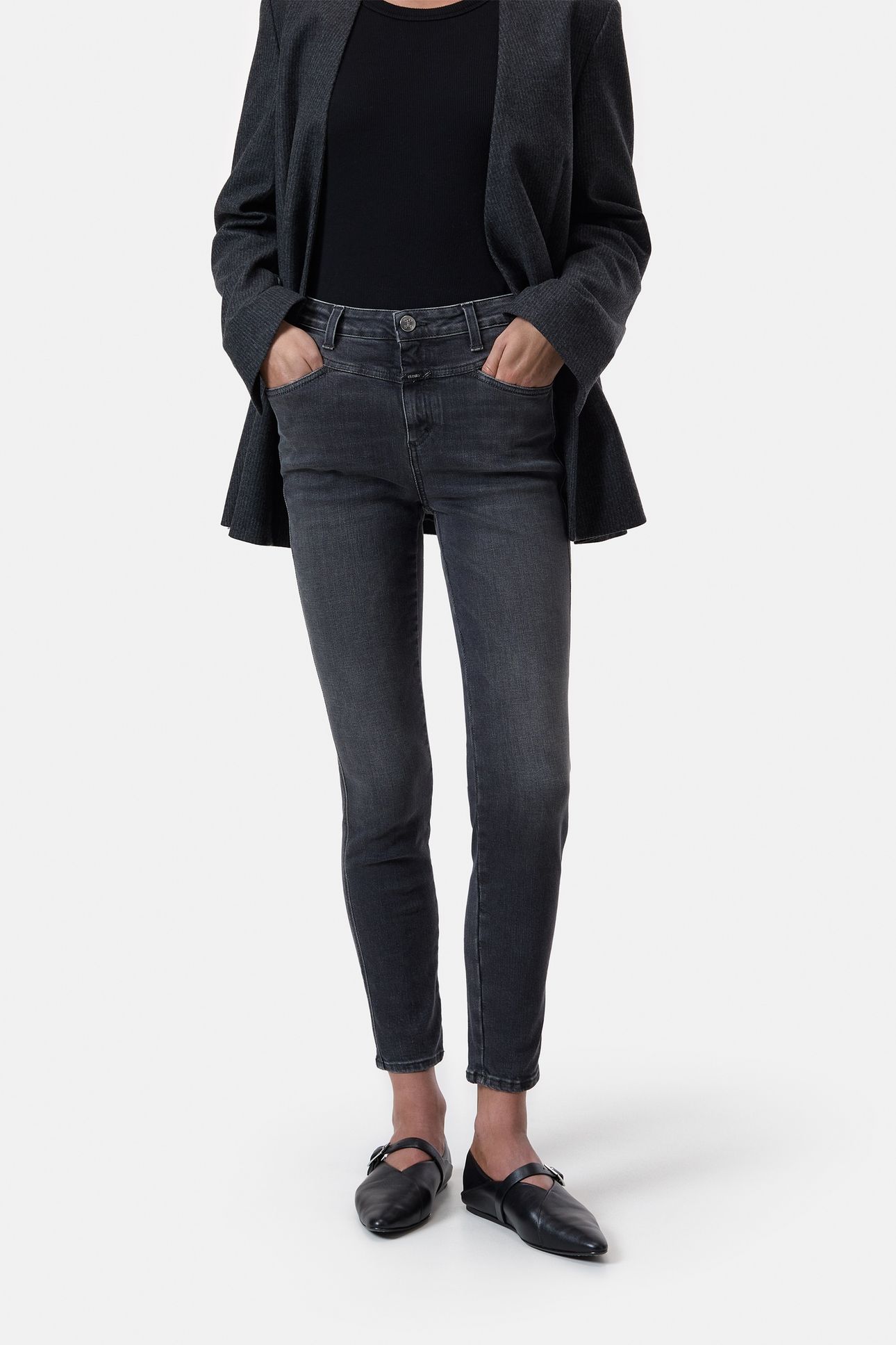 SKINNY PUSHER JEANS DARK GREY 1