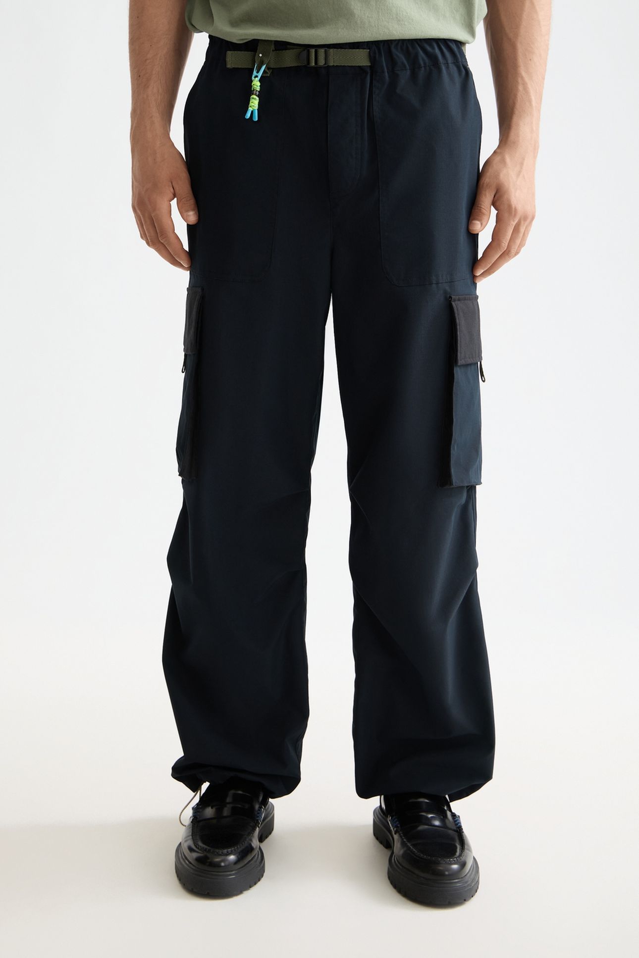 DAZE - NYLON-BLEND RIBSTOP WIDE FIT CARGO ANTHRACITE 2
