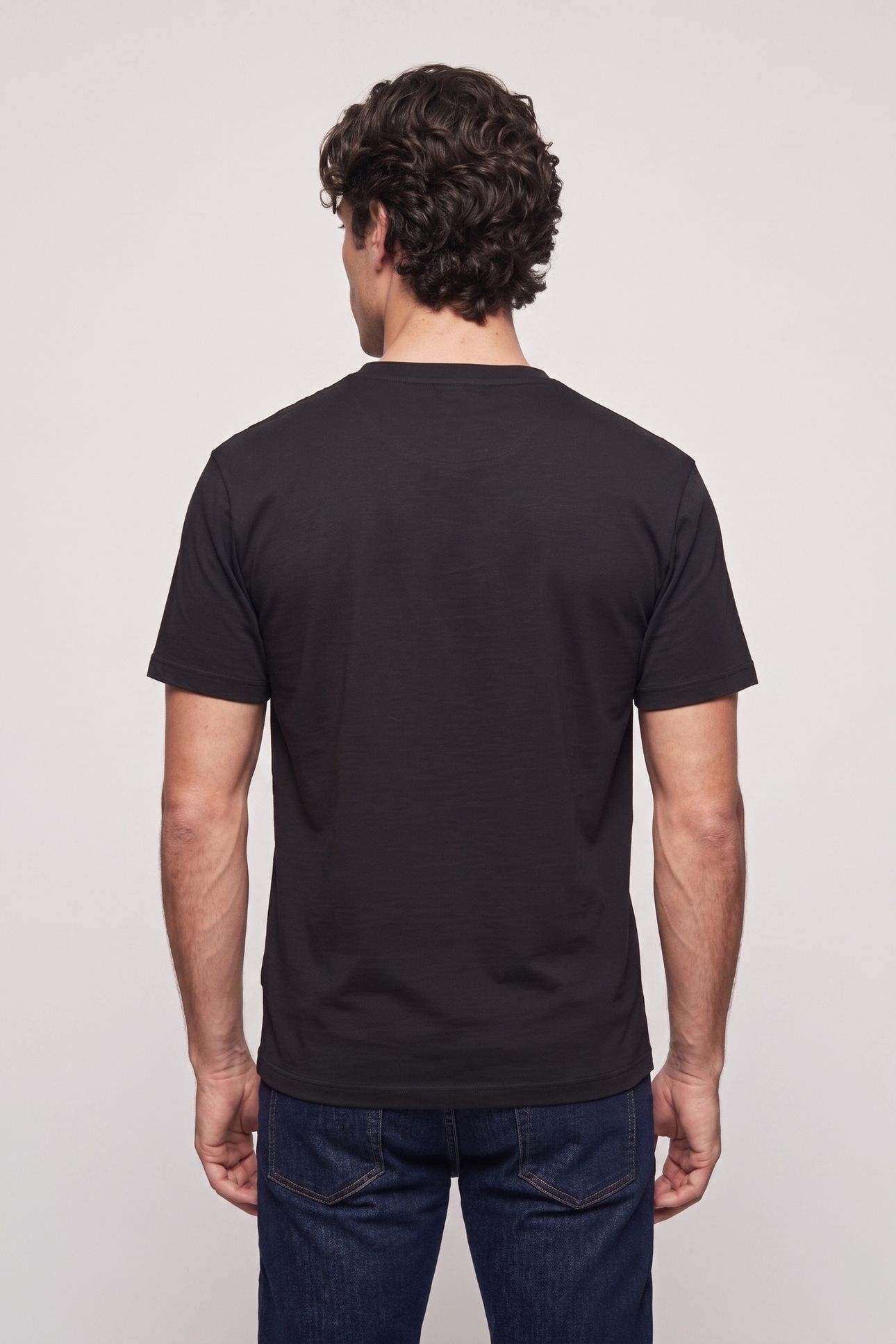 SHORT-SLEEVED T-SHIRT WITH EMBROIDERY BLACK WASHED 2