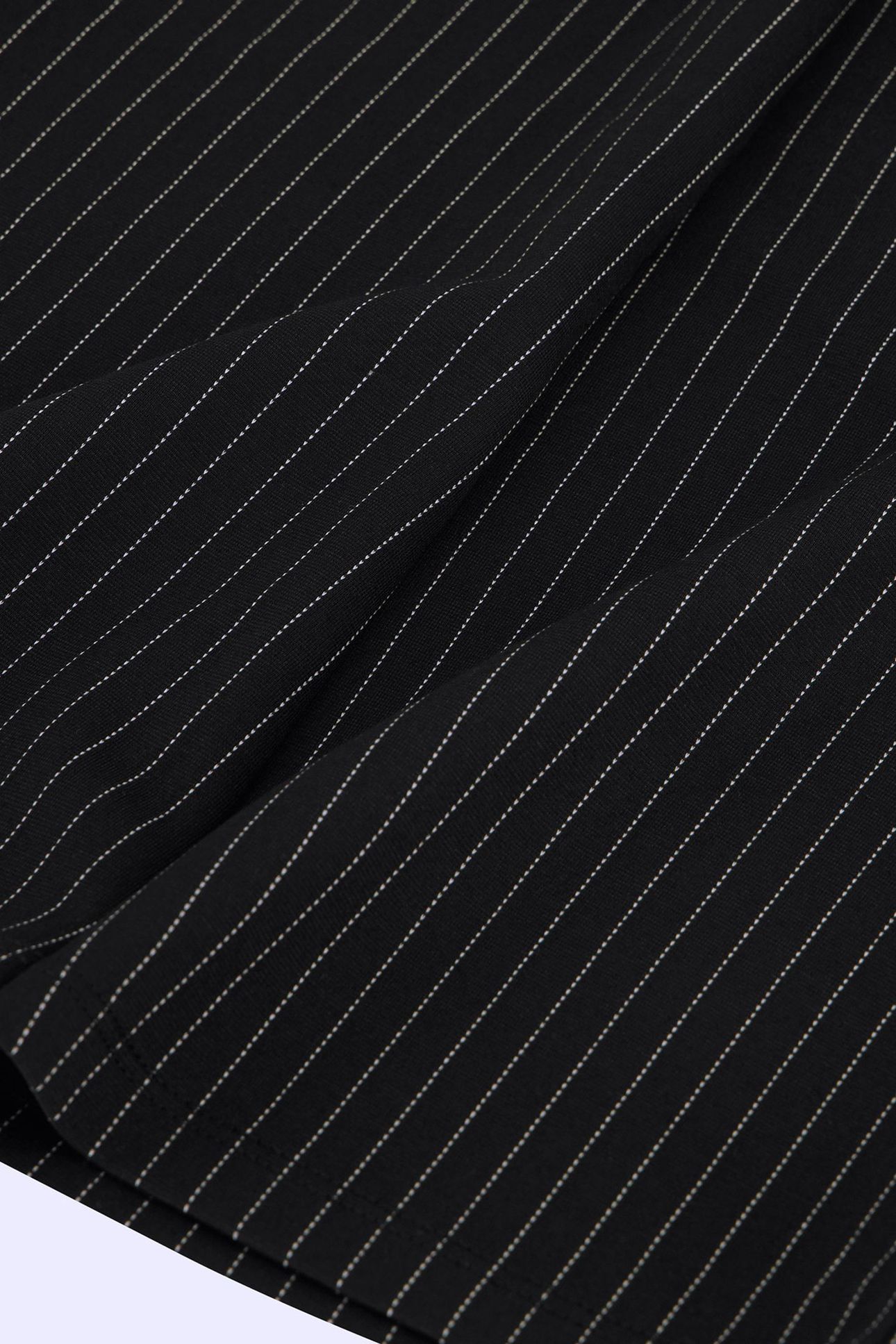 JANE PINSTRIPE FLARED PANTS BLACK 4