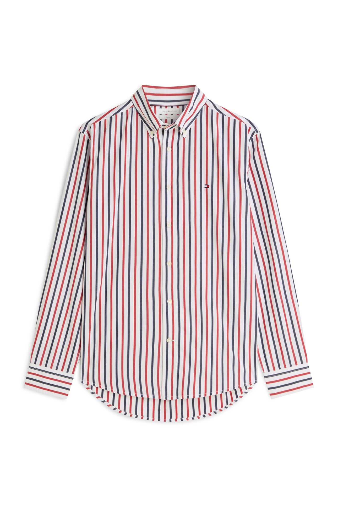 FLEX POPLIN SEASONAL MEDIUM RED/MULTISTRIPE 4