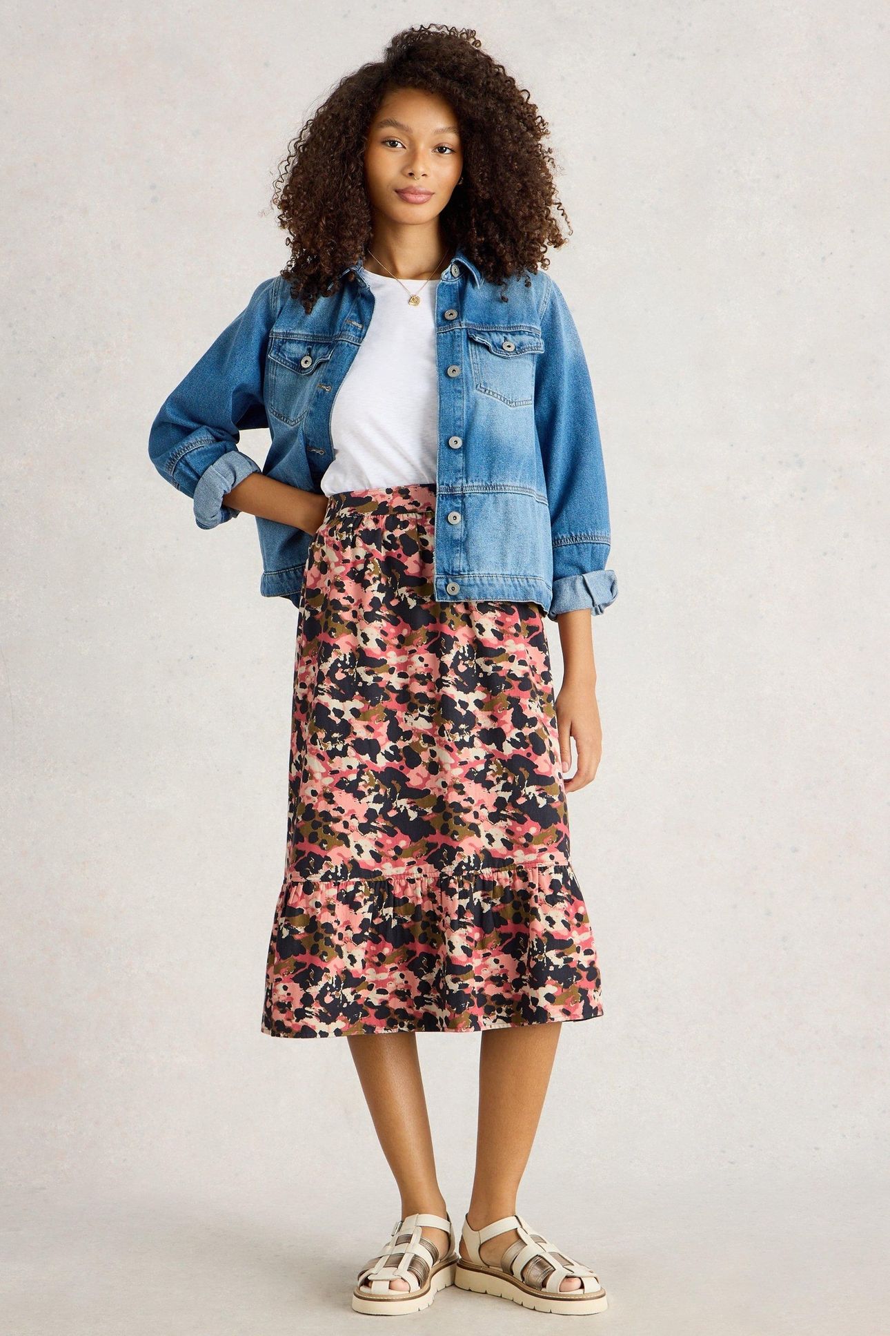 AVA REVERSIBLE SKIRT GREEN MULTI 1